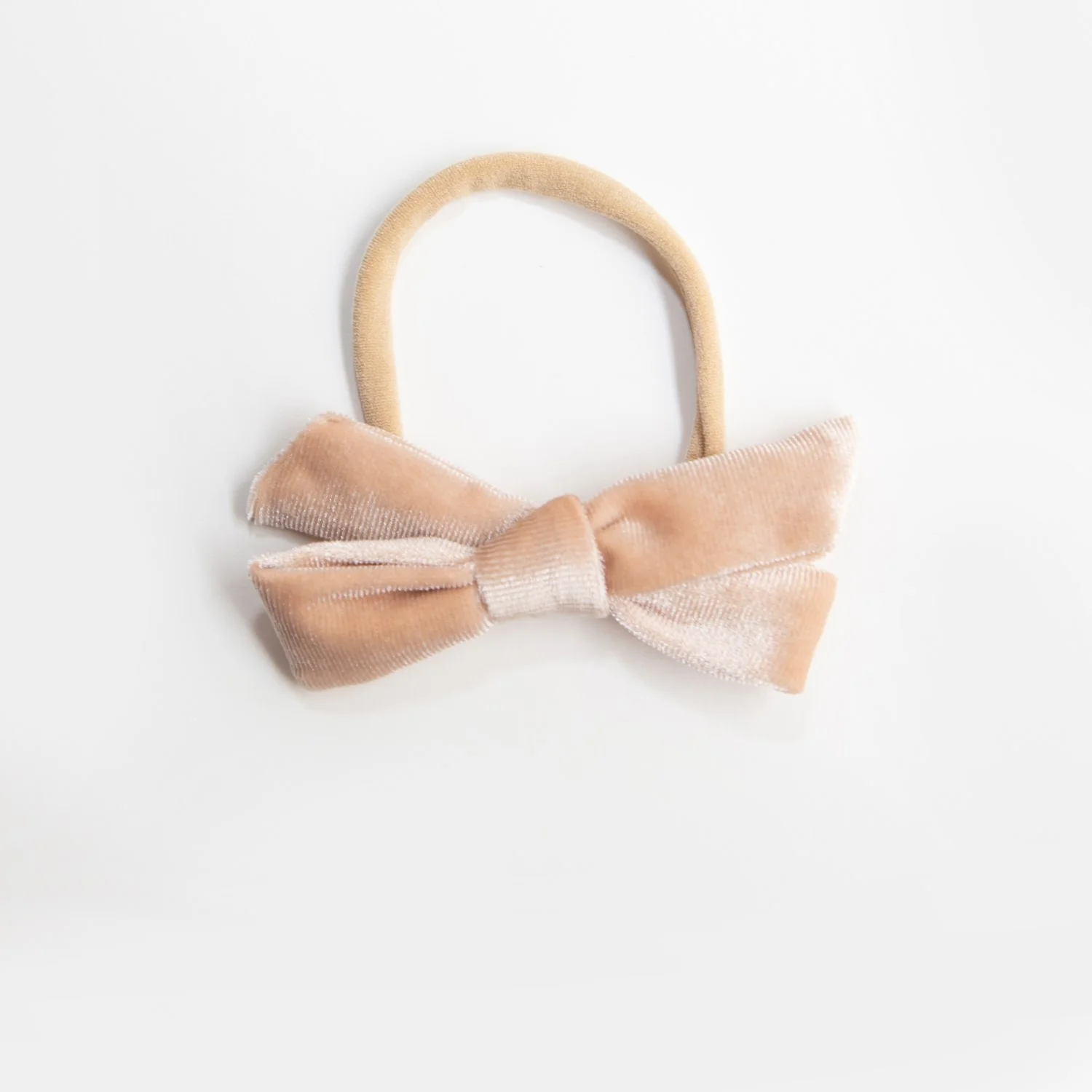 Hazel Velour Bow Headband - Fawn - Image 2