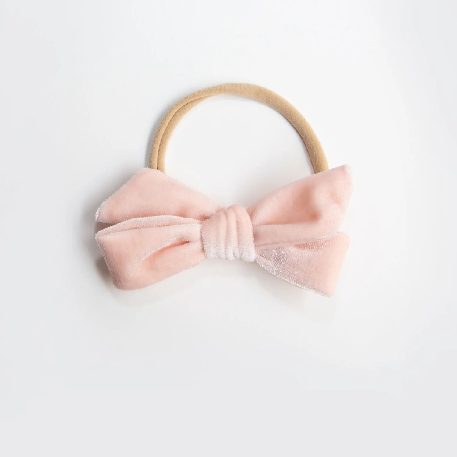 Hazel Velour Bow Headband - Ice Pink - Image 2
