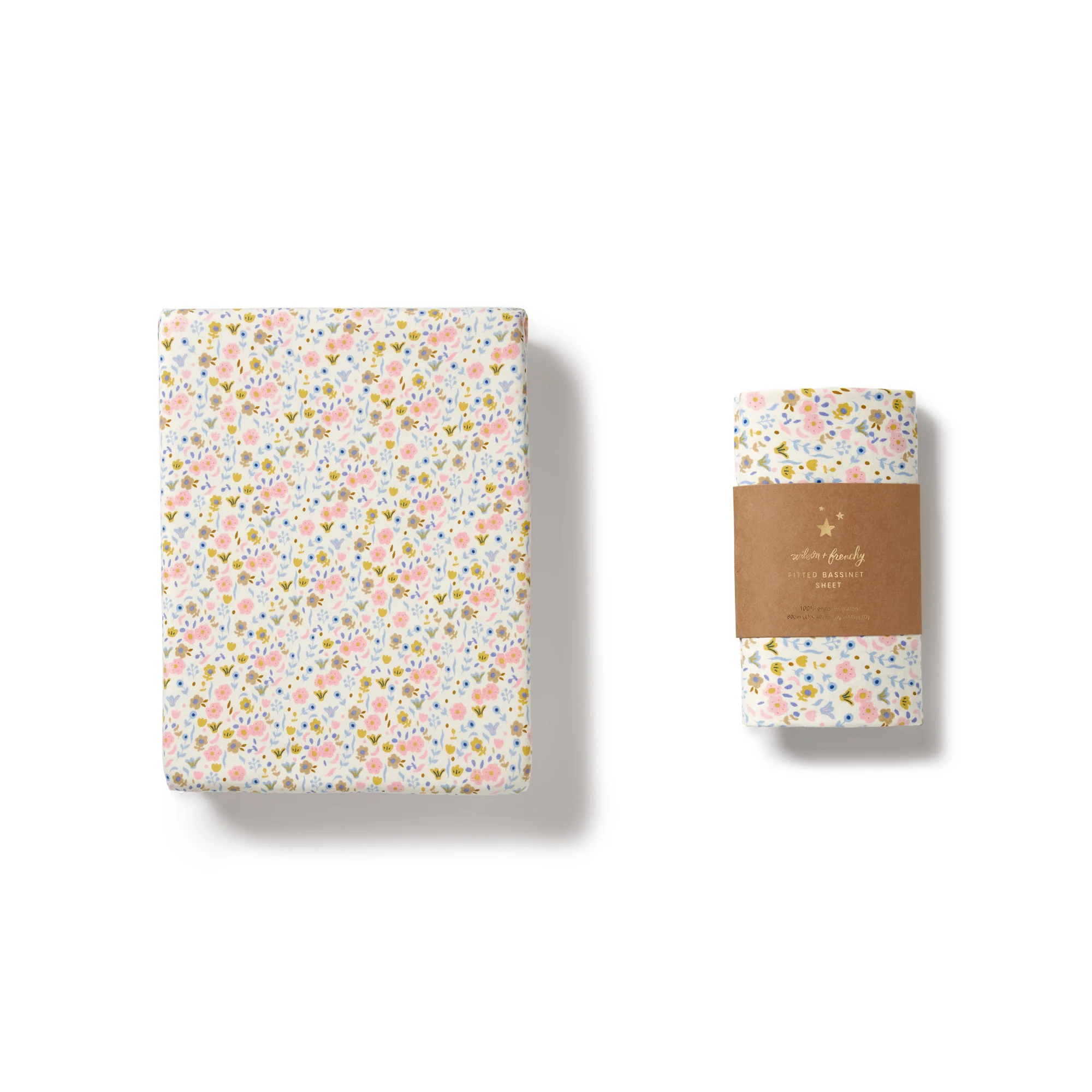 Ava Floral Organic Bassinet Sheet - Image 3
