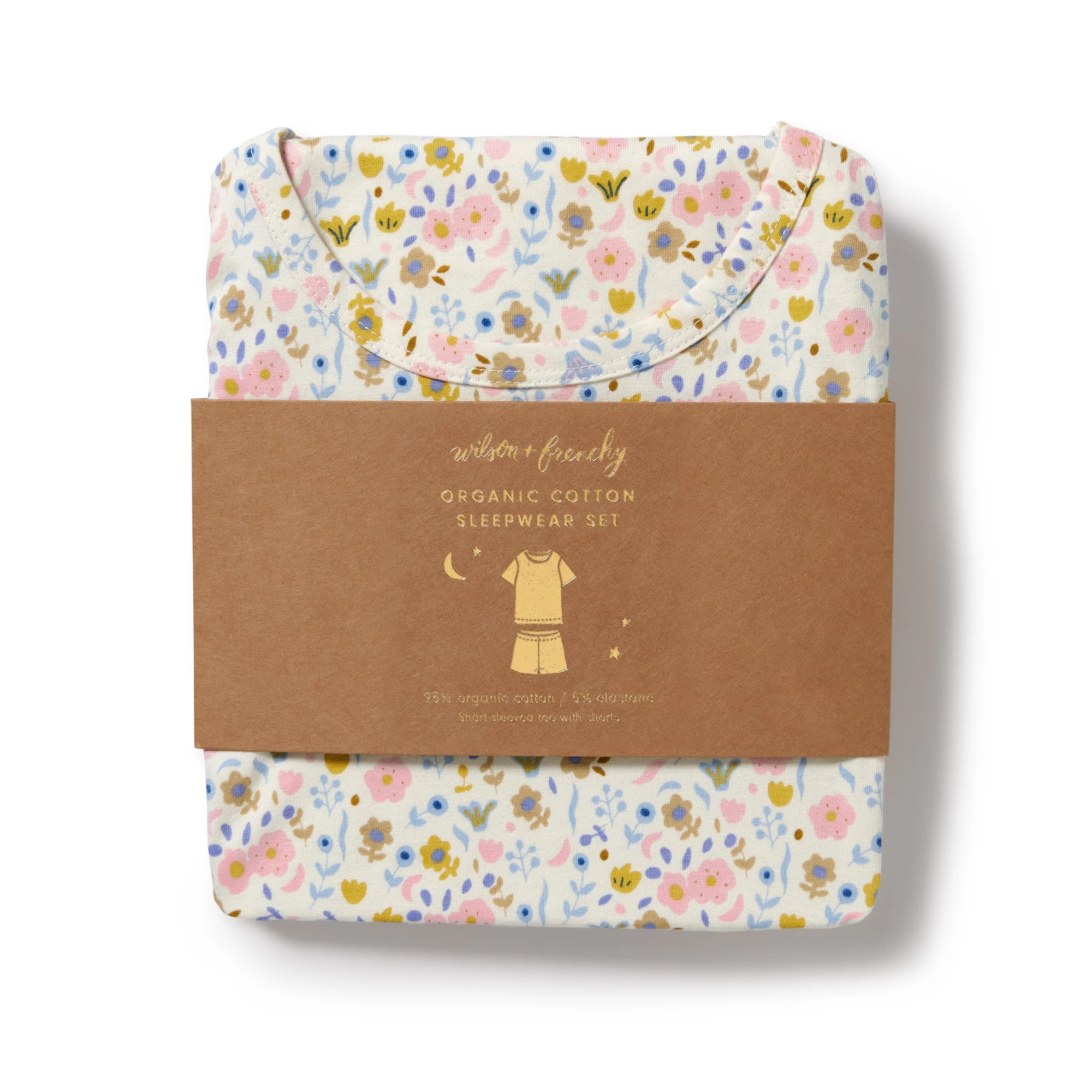 Ava Floral Organic Short Sleeved Pyjamas - Image 2