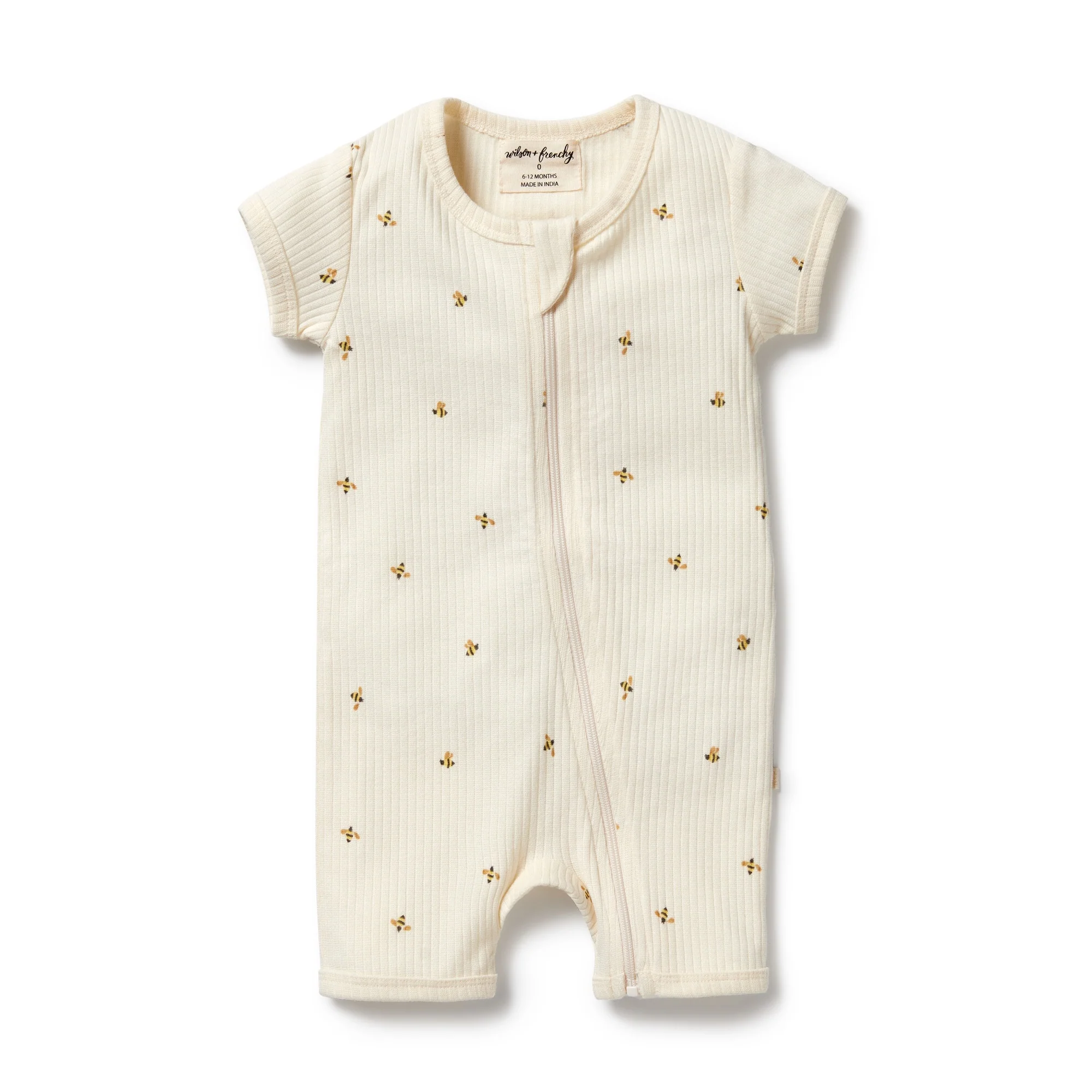 Organic Boyleg Zipsuit - Bee Mine