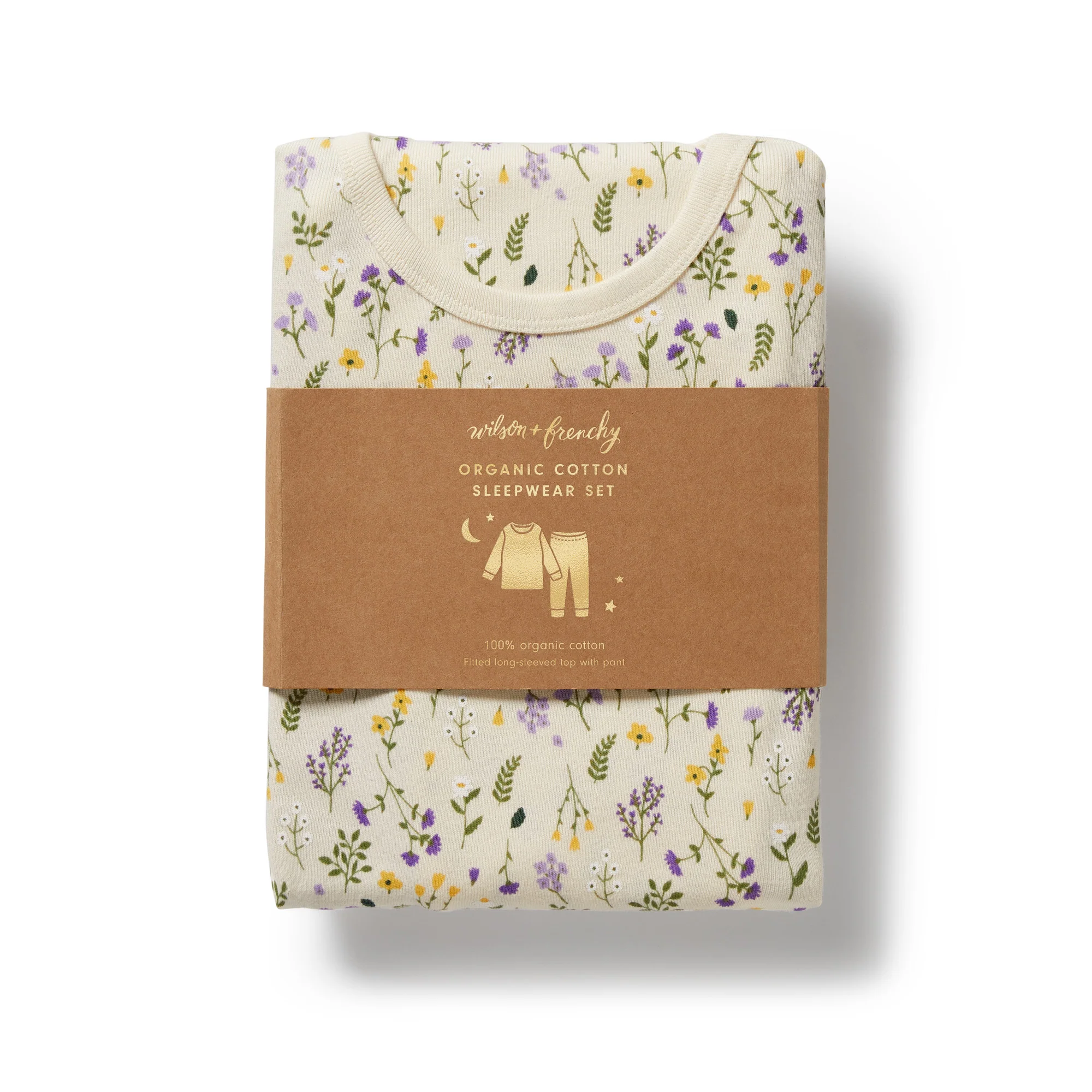 Bella Floral Organic Long Sleeved Pyjamas - Image 4