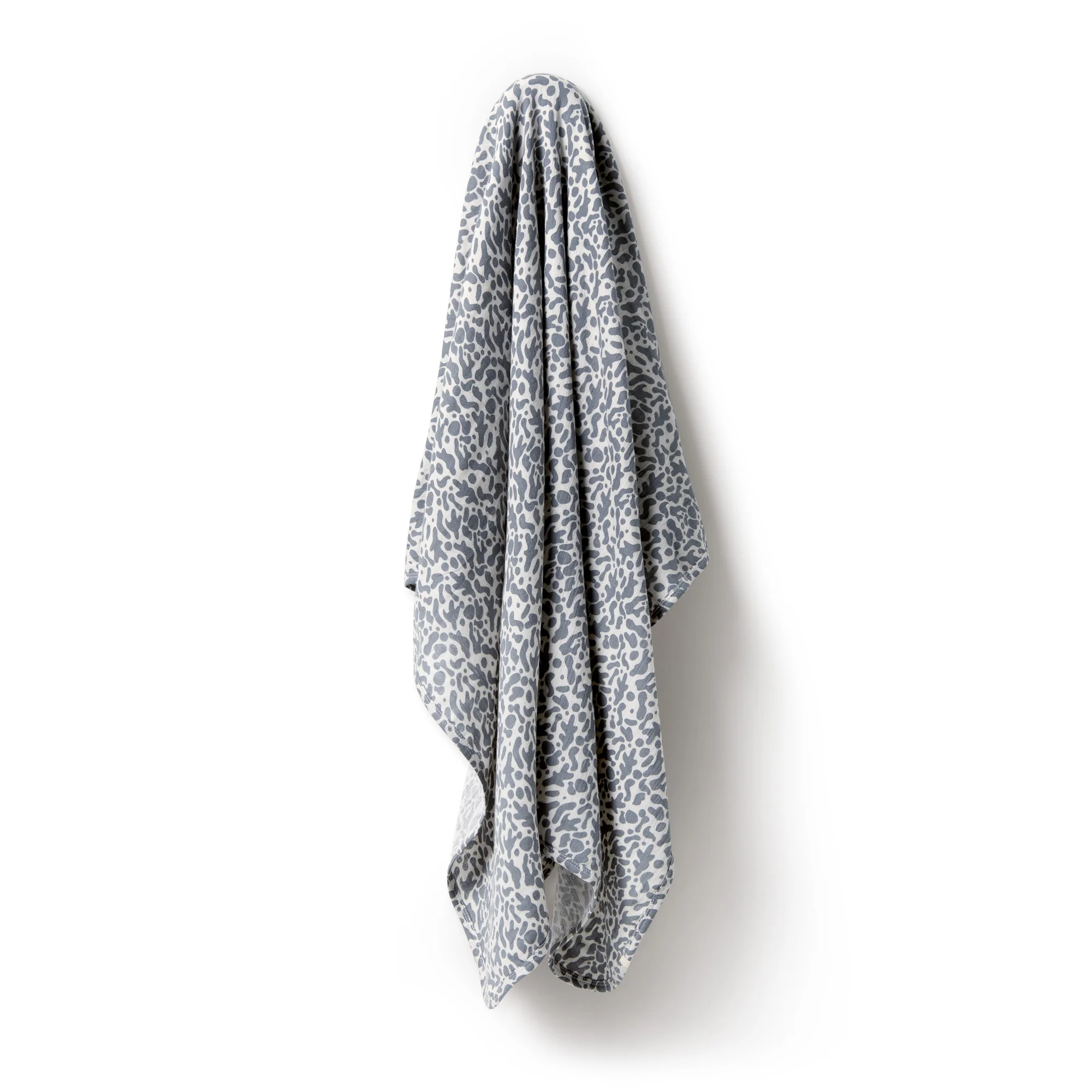 Wilson and Frenchy Blue Coral Organic Crinkle Bunny Rug - Image 2