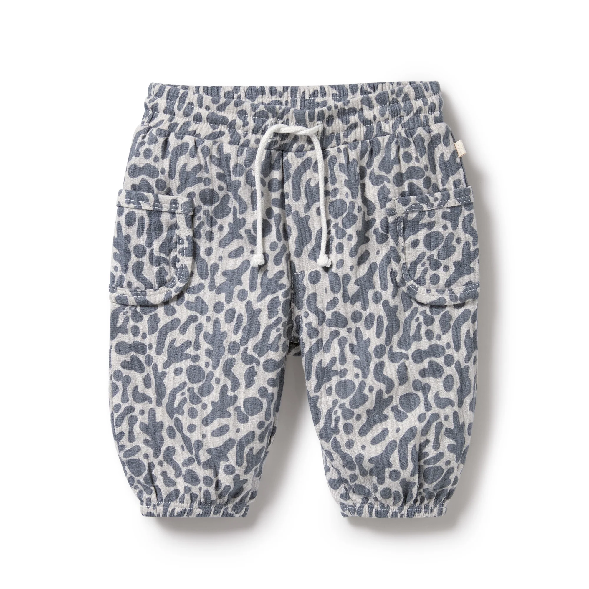 Wilson and Frenchy Blue Coral Organic Crinkle Pant