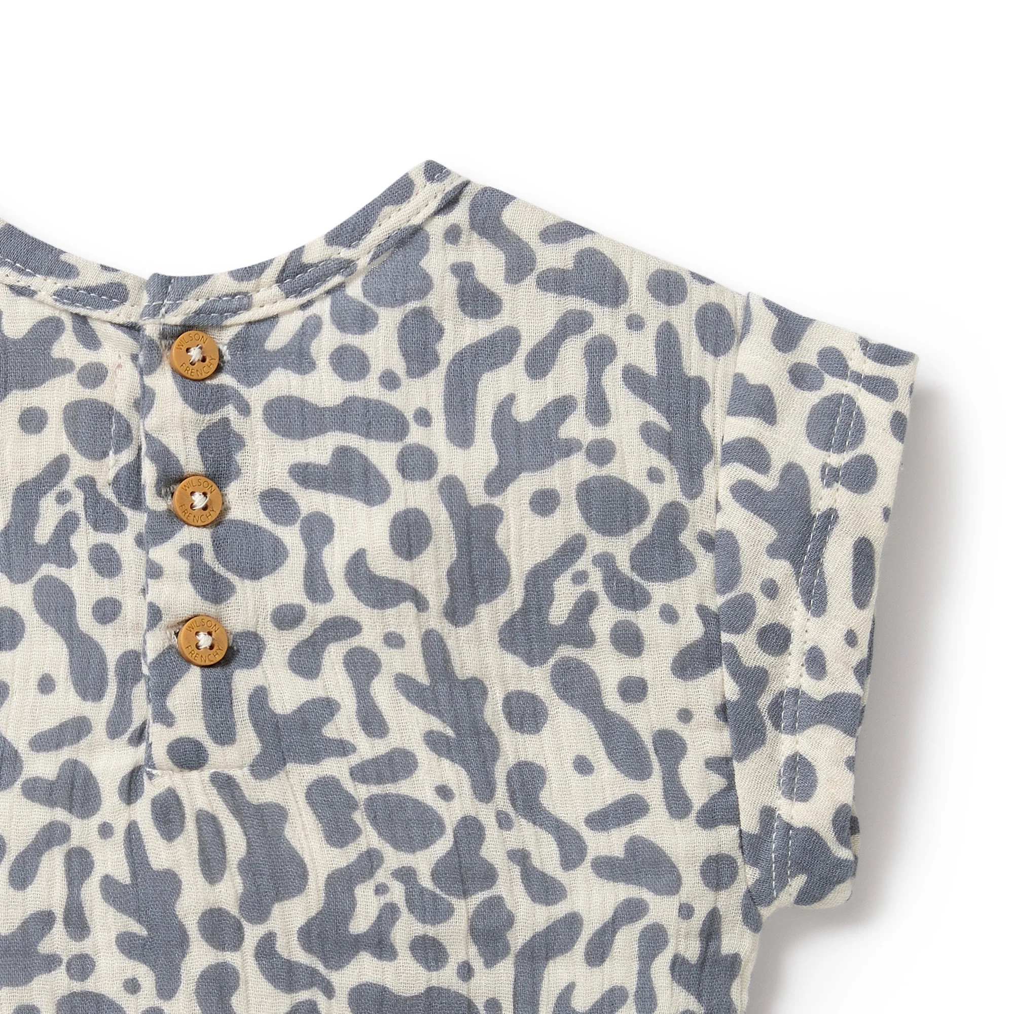 Wilson and Frenchy Blue Coral Organic Crinkle Tee - Image 4