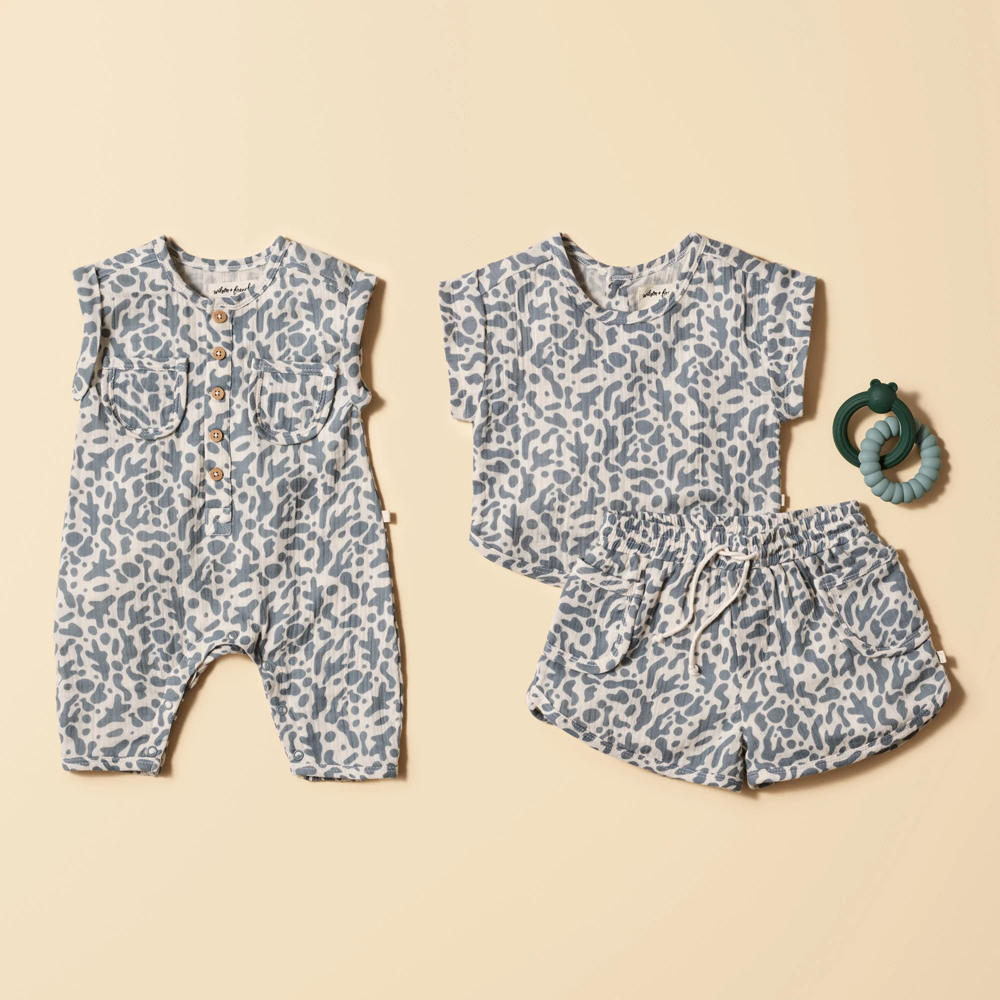 Wilson and Frenchy Blue Coral Organic Crinkle Tee - Image 5
