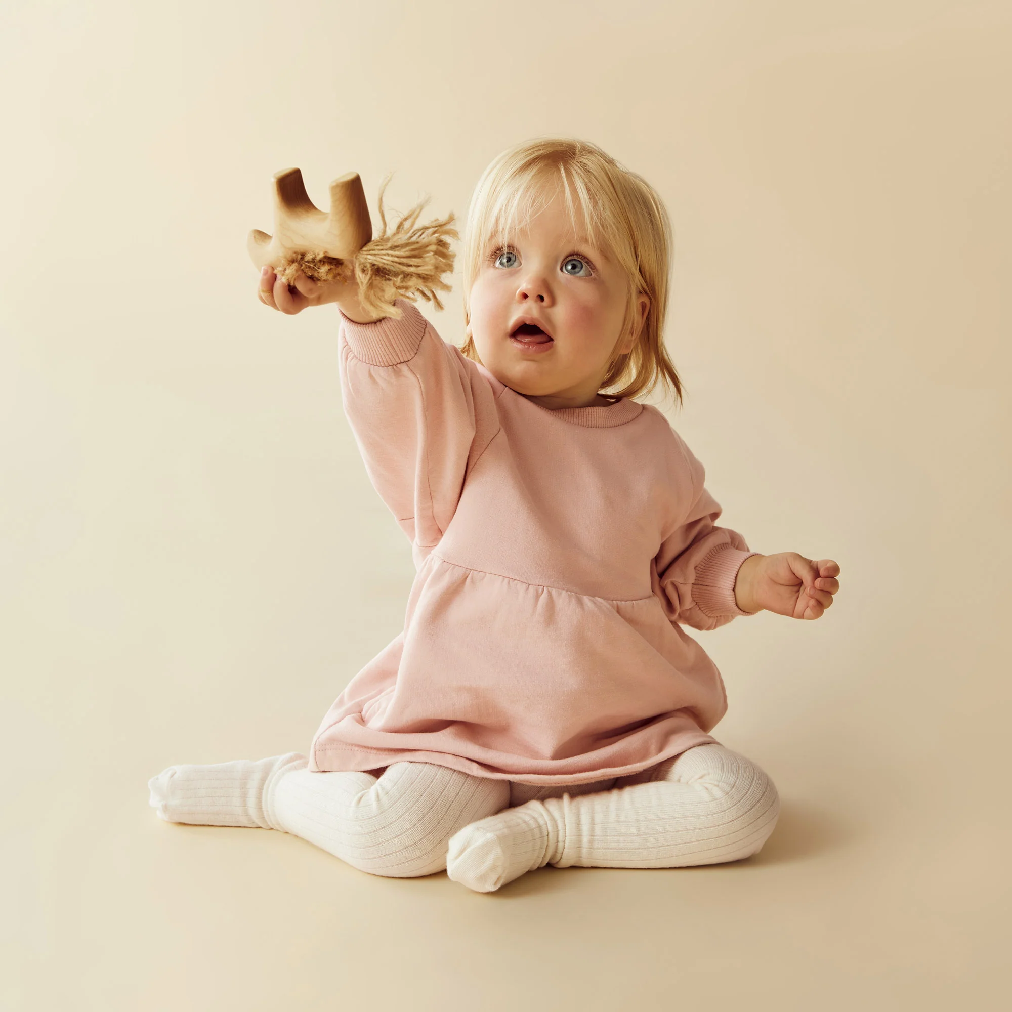 Wilson & Frenchy - Blush Pink Organic Terry Sweat Dress - Image 2