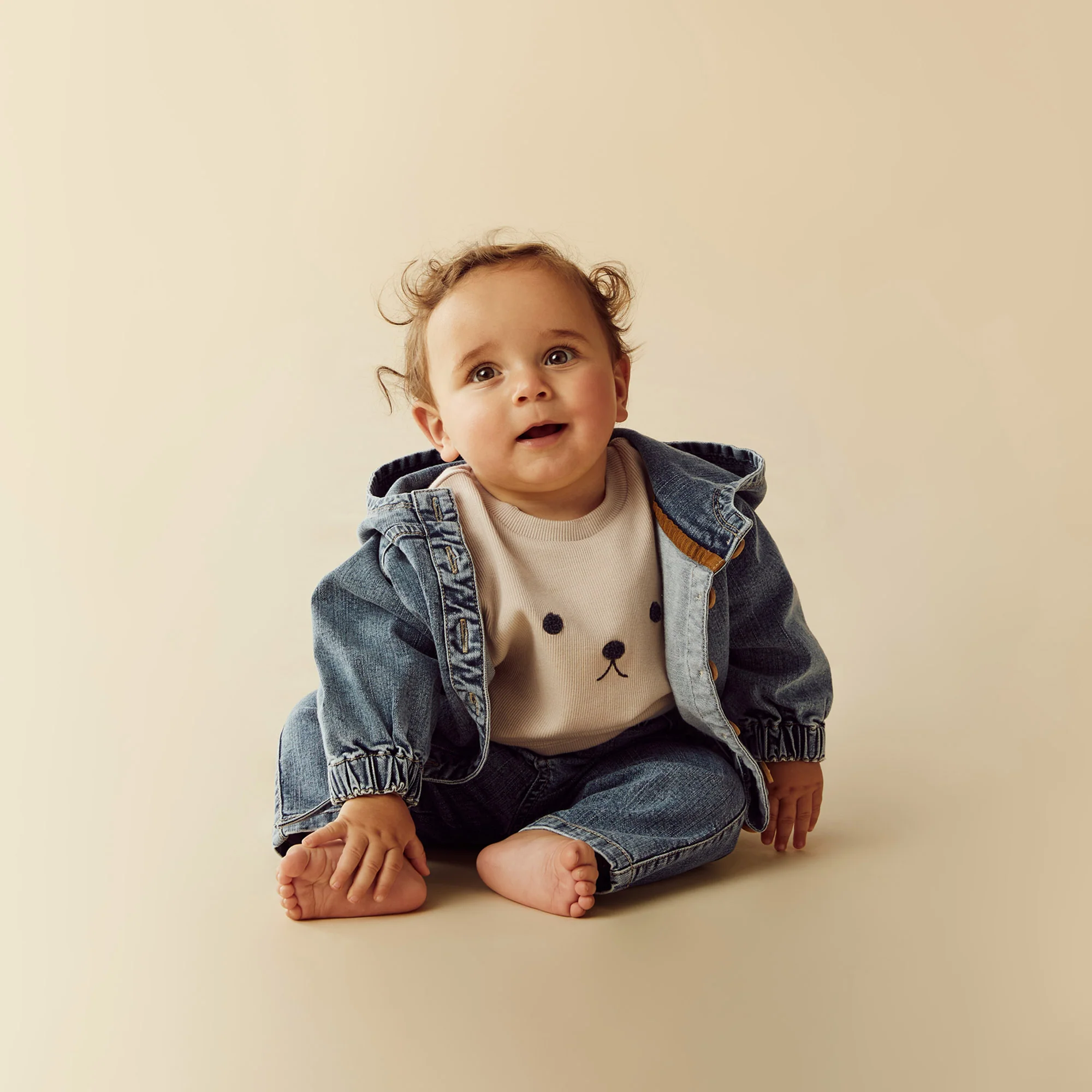 Wilson & Frenchy - Buttermilk Organic Rib Long Sleeved Top - Image 2