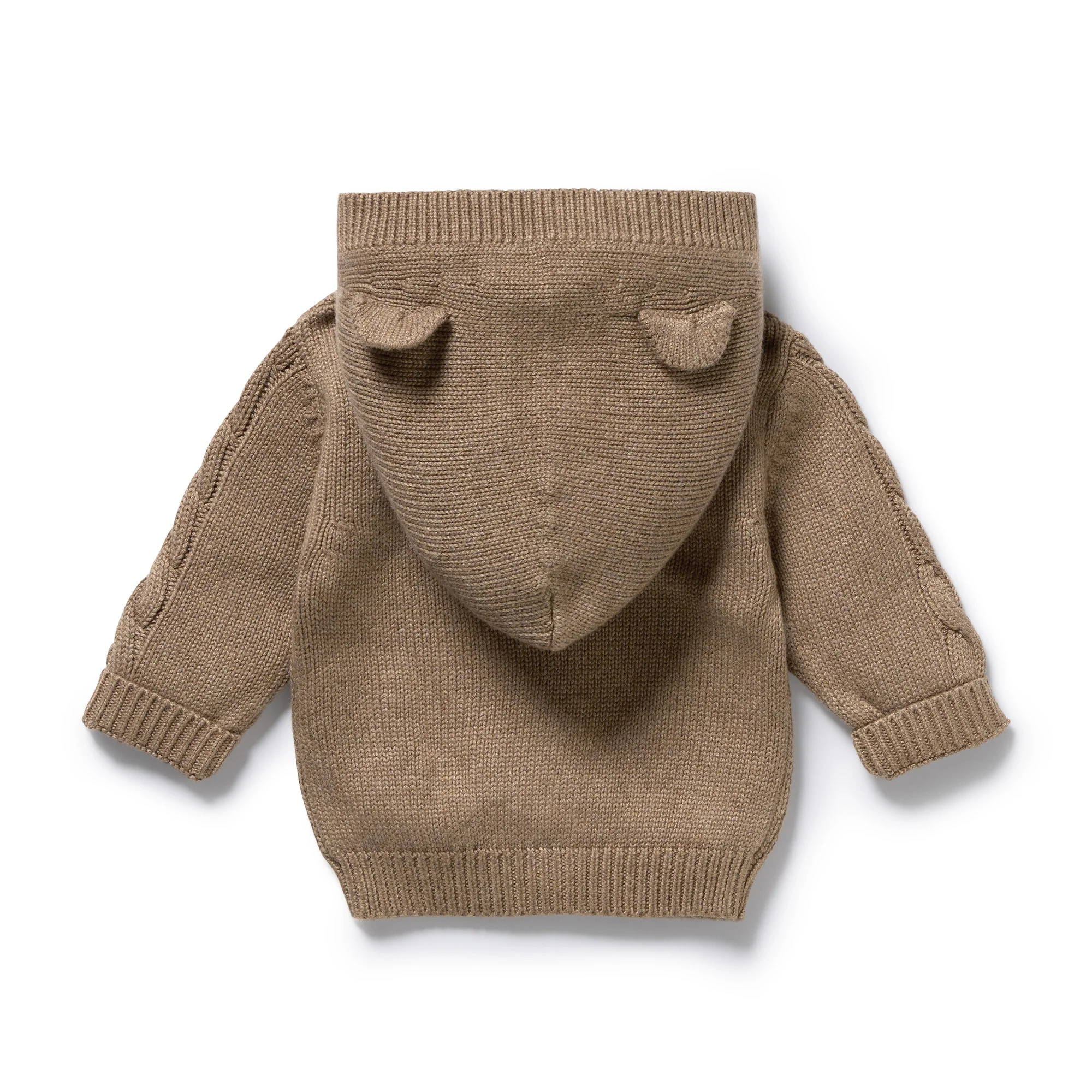 Chestnut Organic Knitted Cable Jacket - Image 3