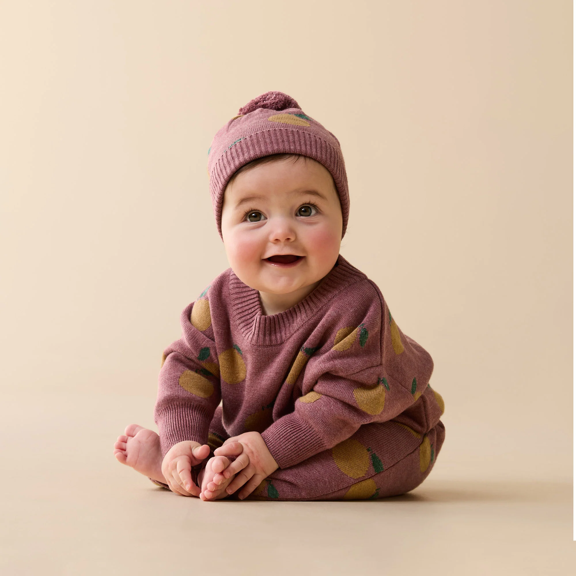Clementine Organic Knitted Jacquard Hat - Image 4