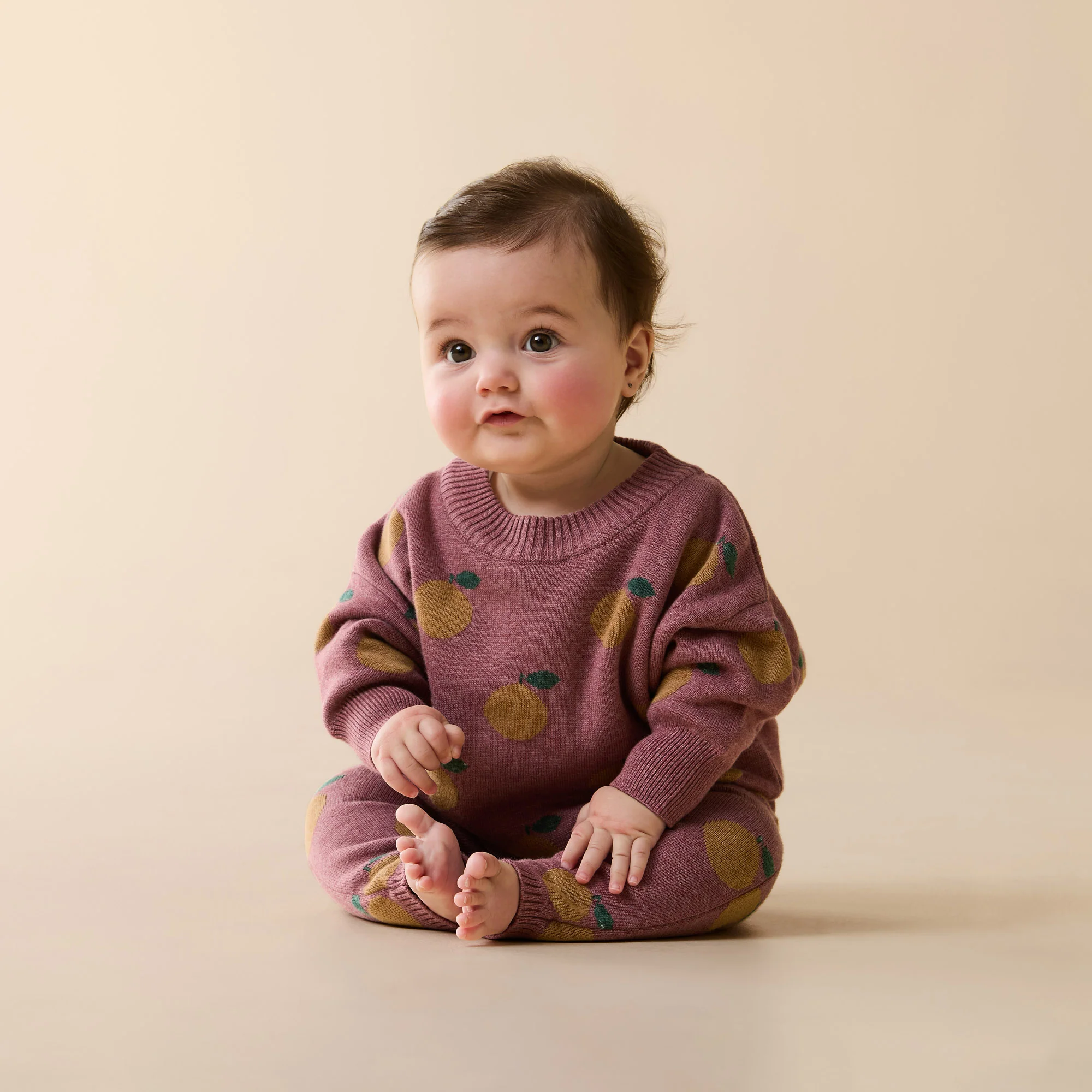 Clementine Organic Knitted Jacquard Jumper - Image 2