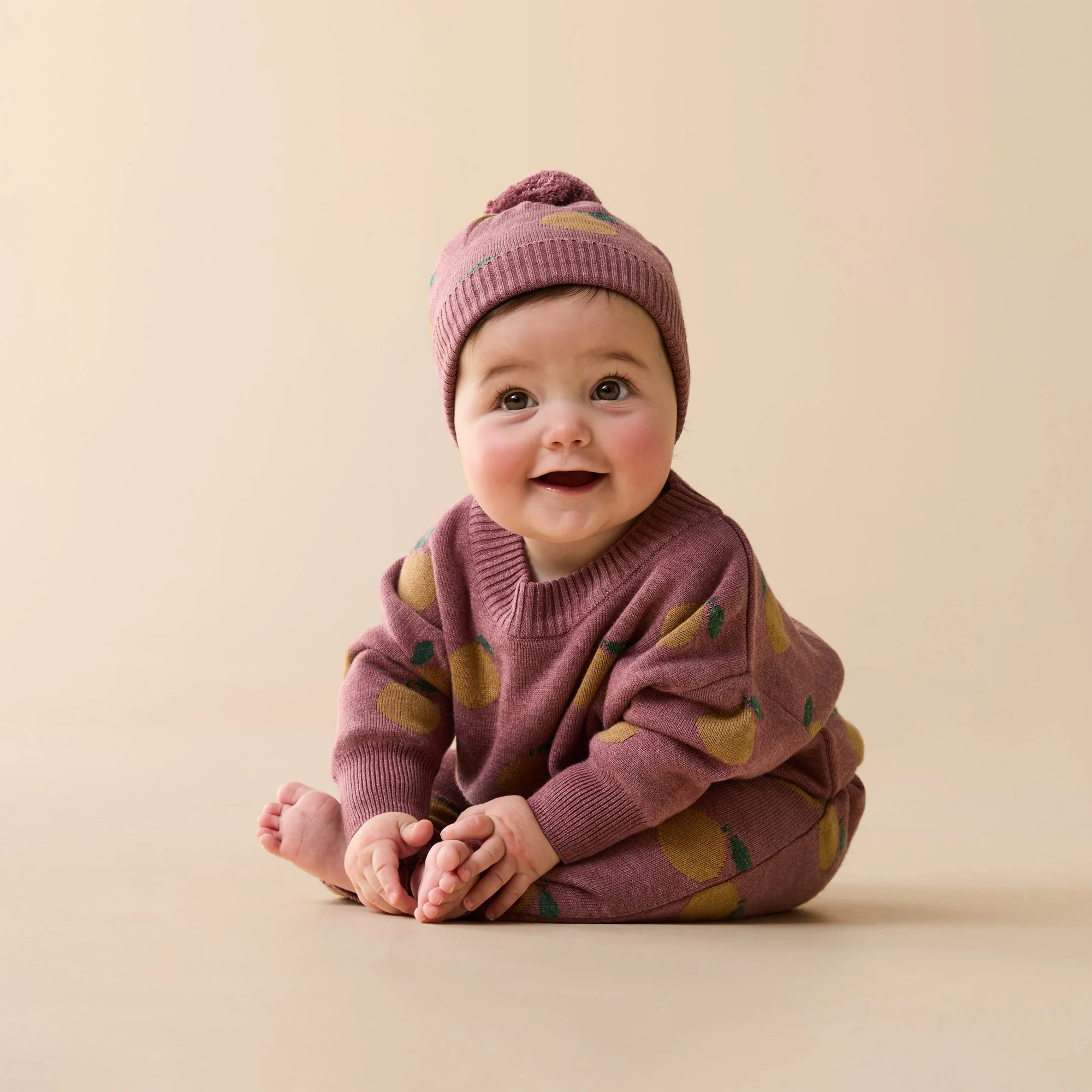 Clementine Organic Knitted Jacquard Jumper - Image 5
