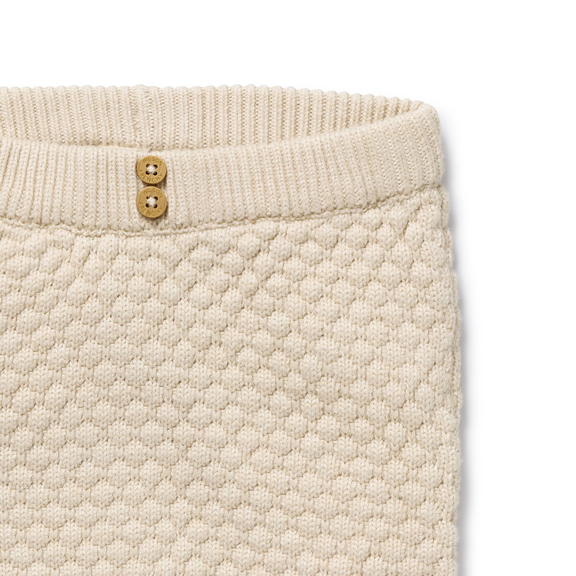 Cream Organic Knitted Bubble Legging - Image 2
