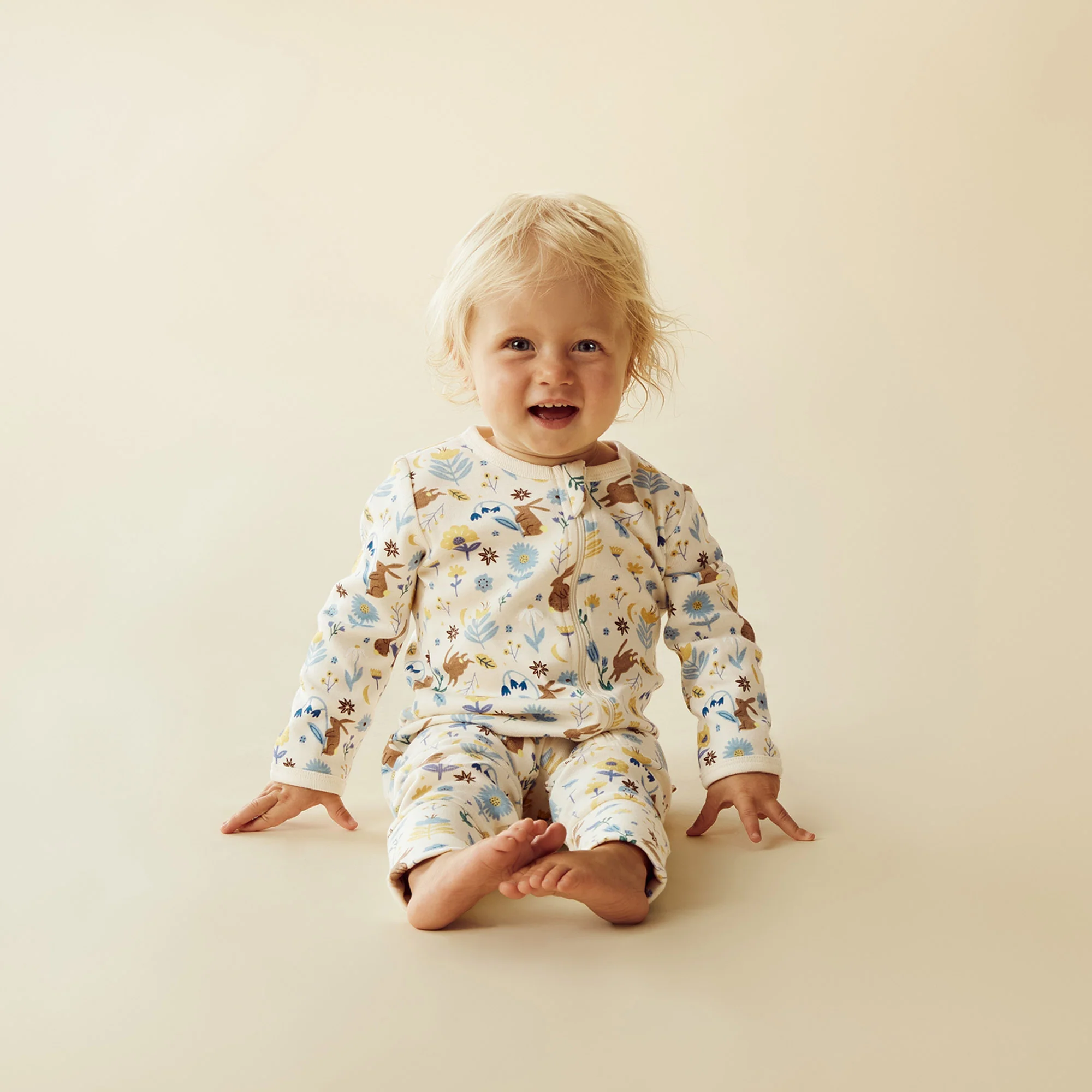 Wilson & Frenchy - Daisy Mae Organic Zipsuit With Feet - Image 2