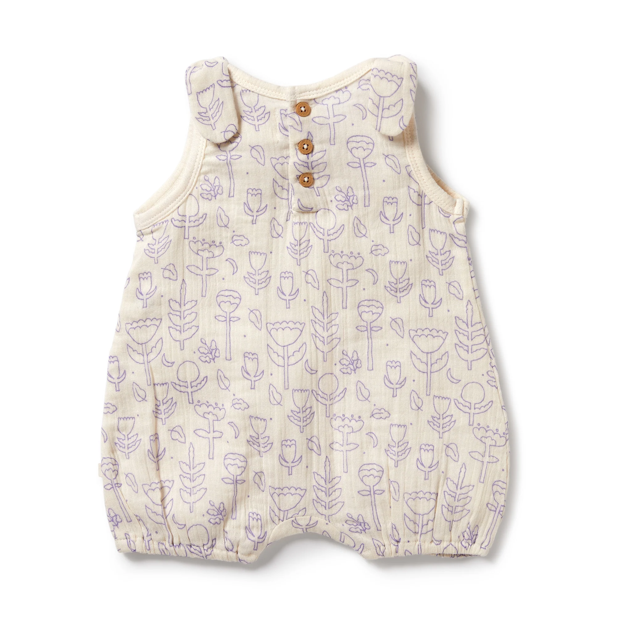 Wilson and Frenchy Flow Organic Crinkle Tie Playsuit - Image 2