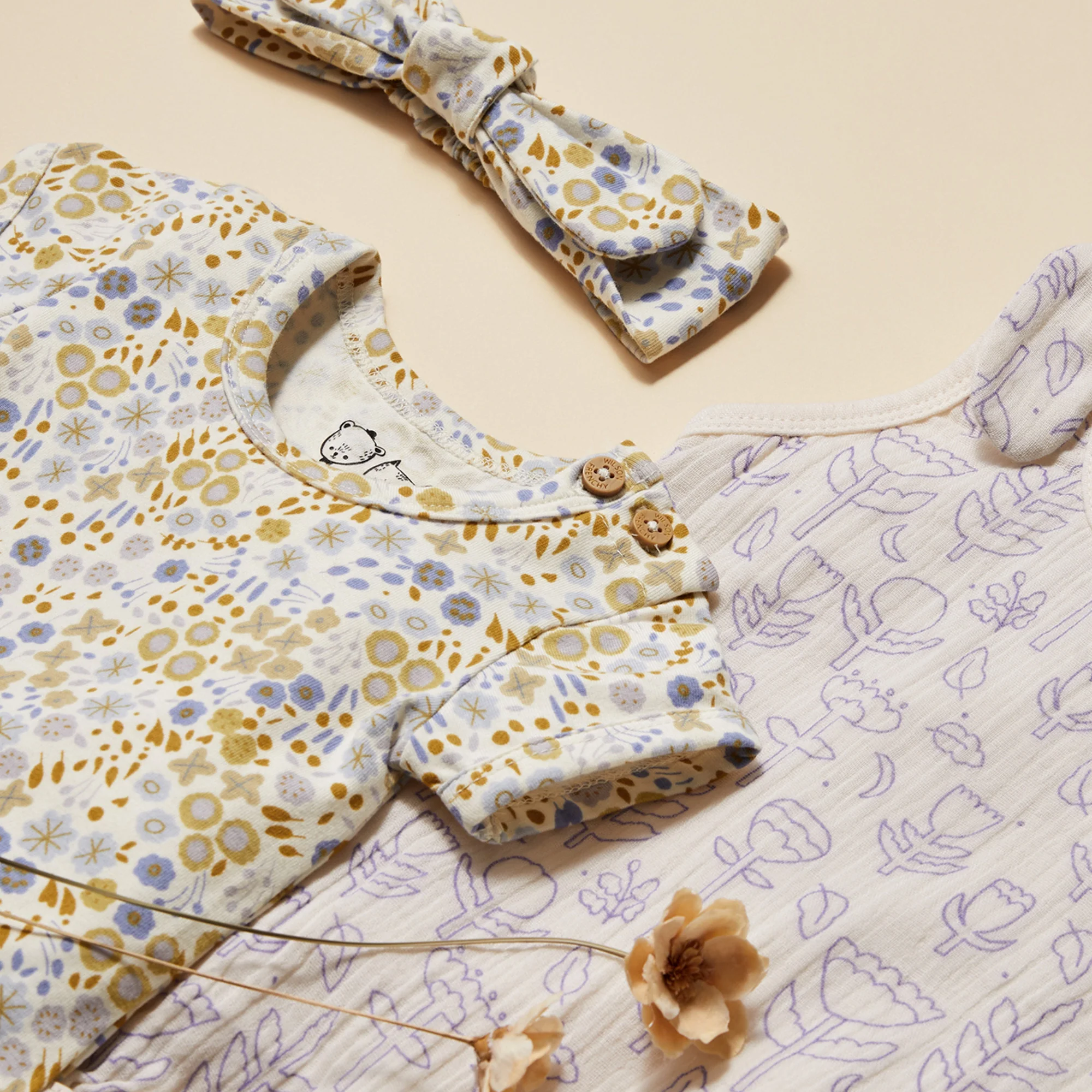 Wilson and Frenchy Flow Organic Crinkle Tie Playsuit - Image 7