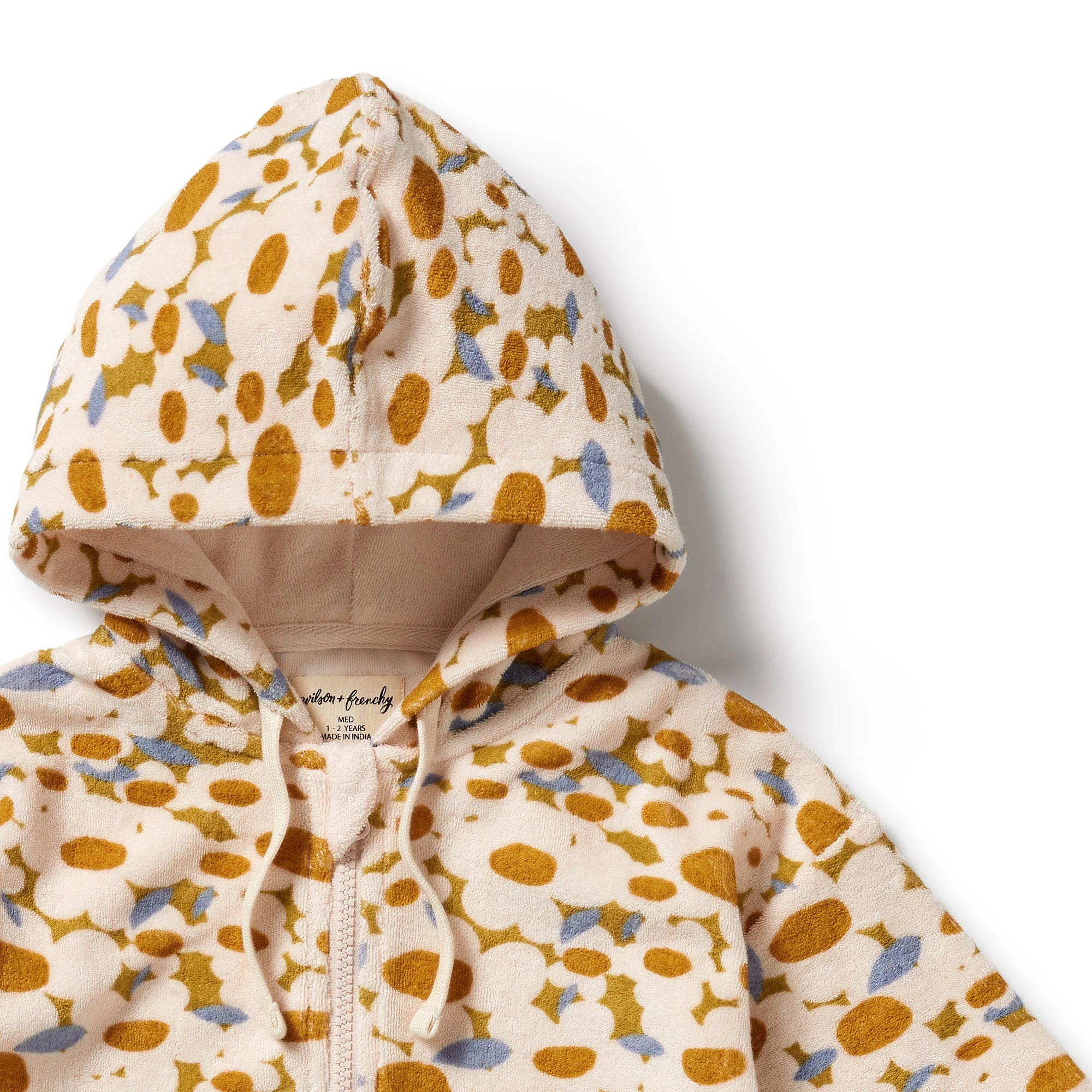 Flower Burst Organic Terry Hooded Towel - Image 3