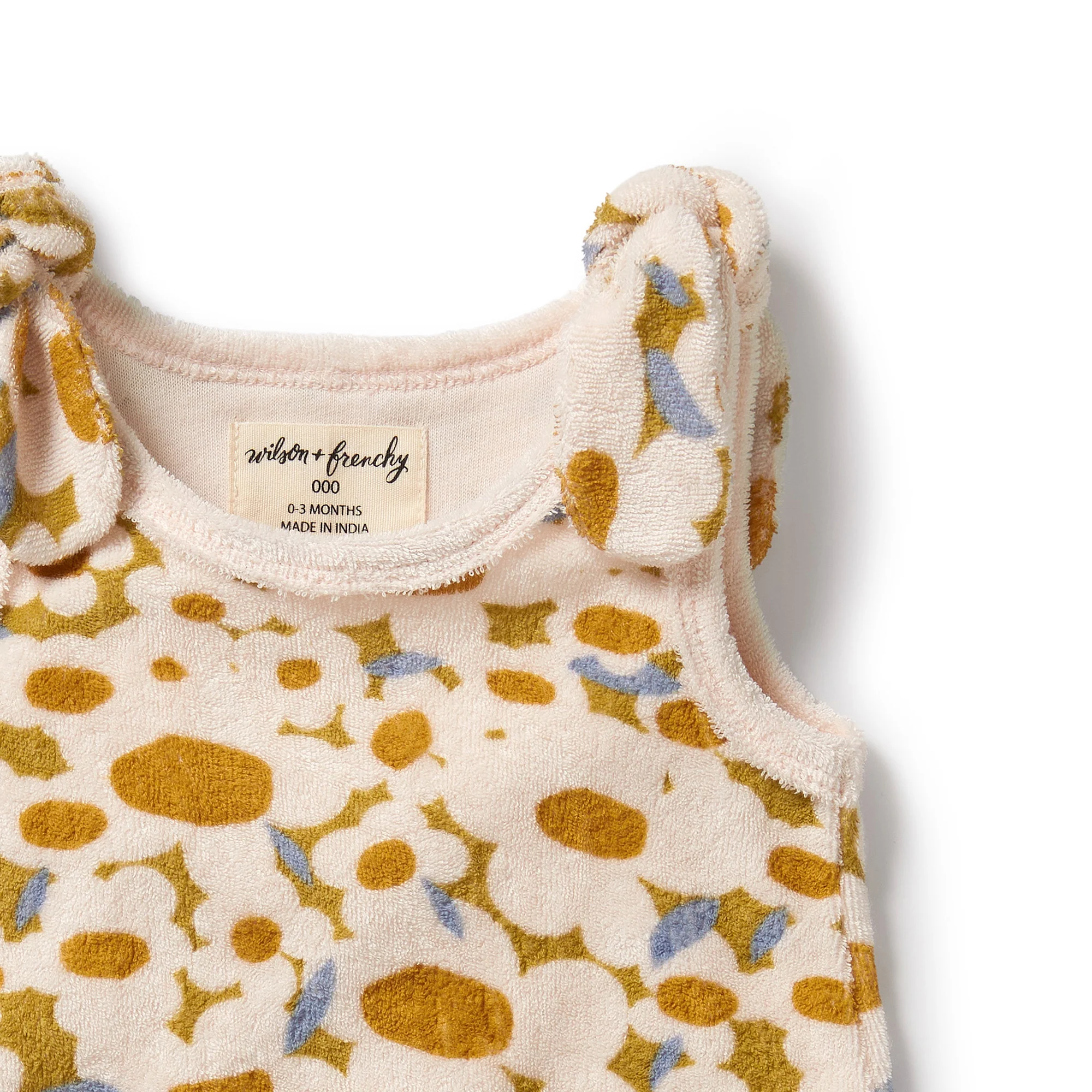 Wilson and Frenchy Flower Burst Organic Terry Playsuit - Image 3