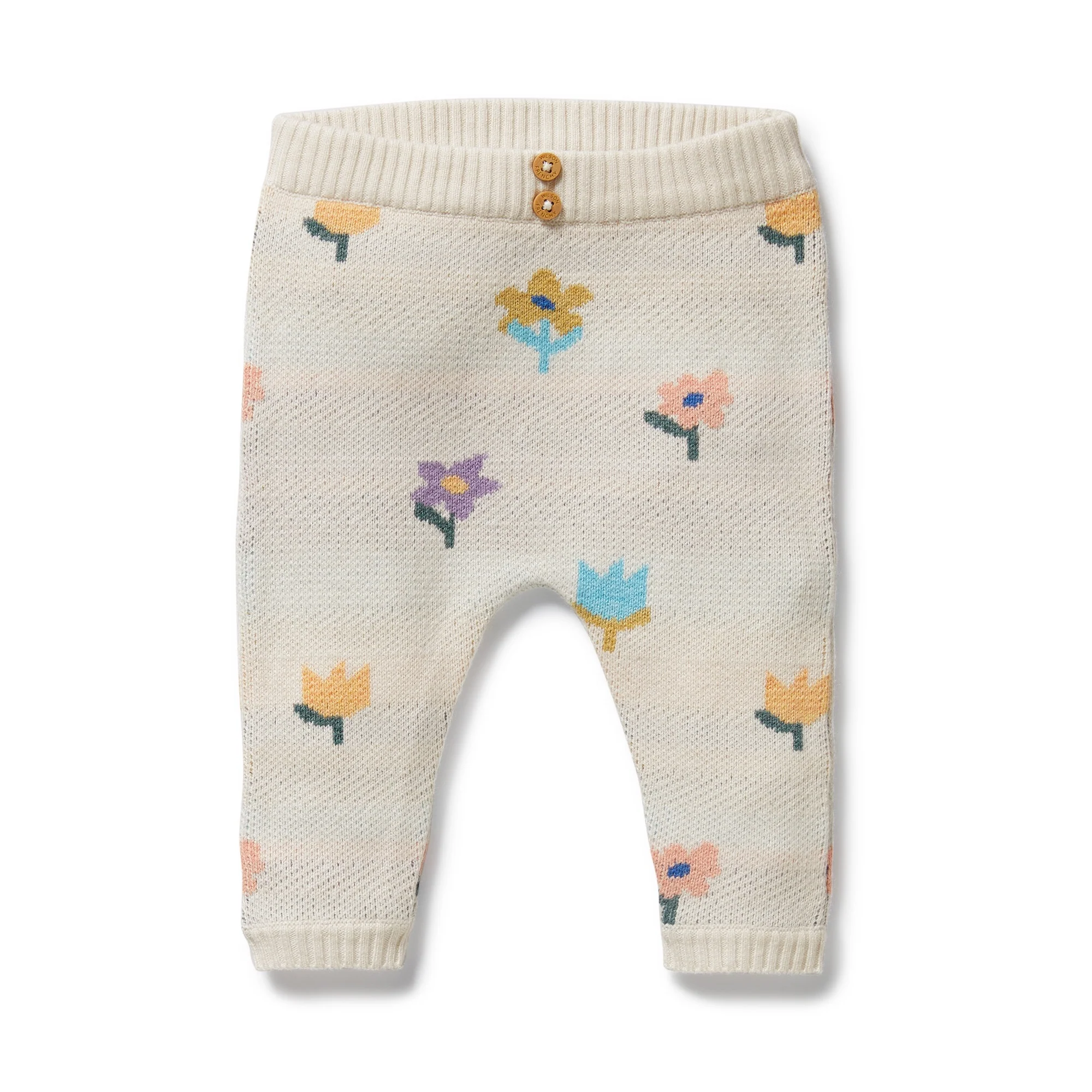 Wilson & Frenchy - Flower Pop Organic Knitted Jacquard Legging