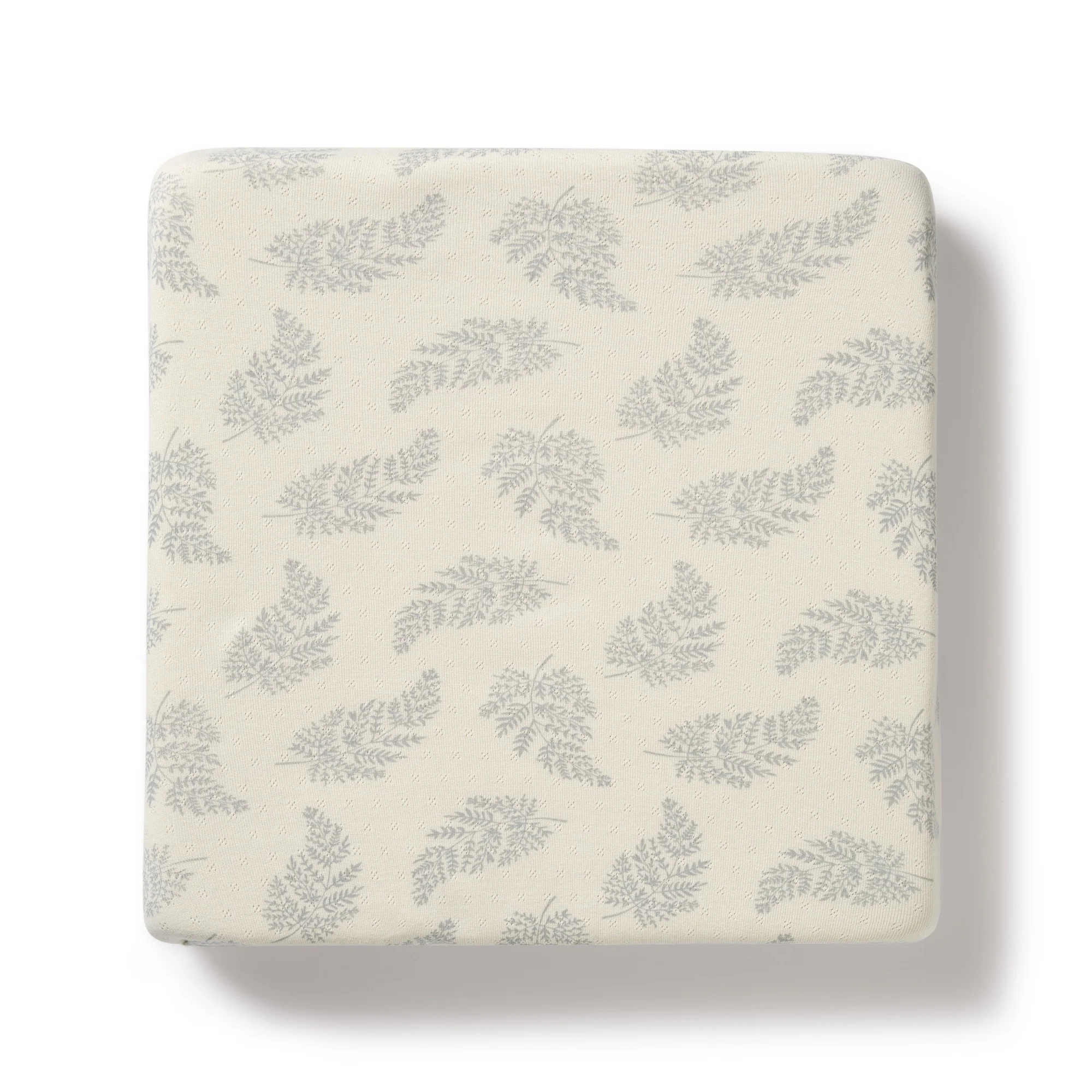 Wilson and Frenchy Forever Ferns Organic Pointelle Cot Sheet
