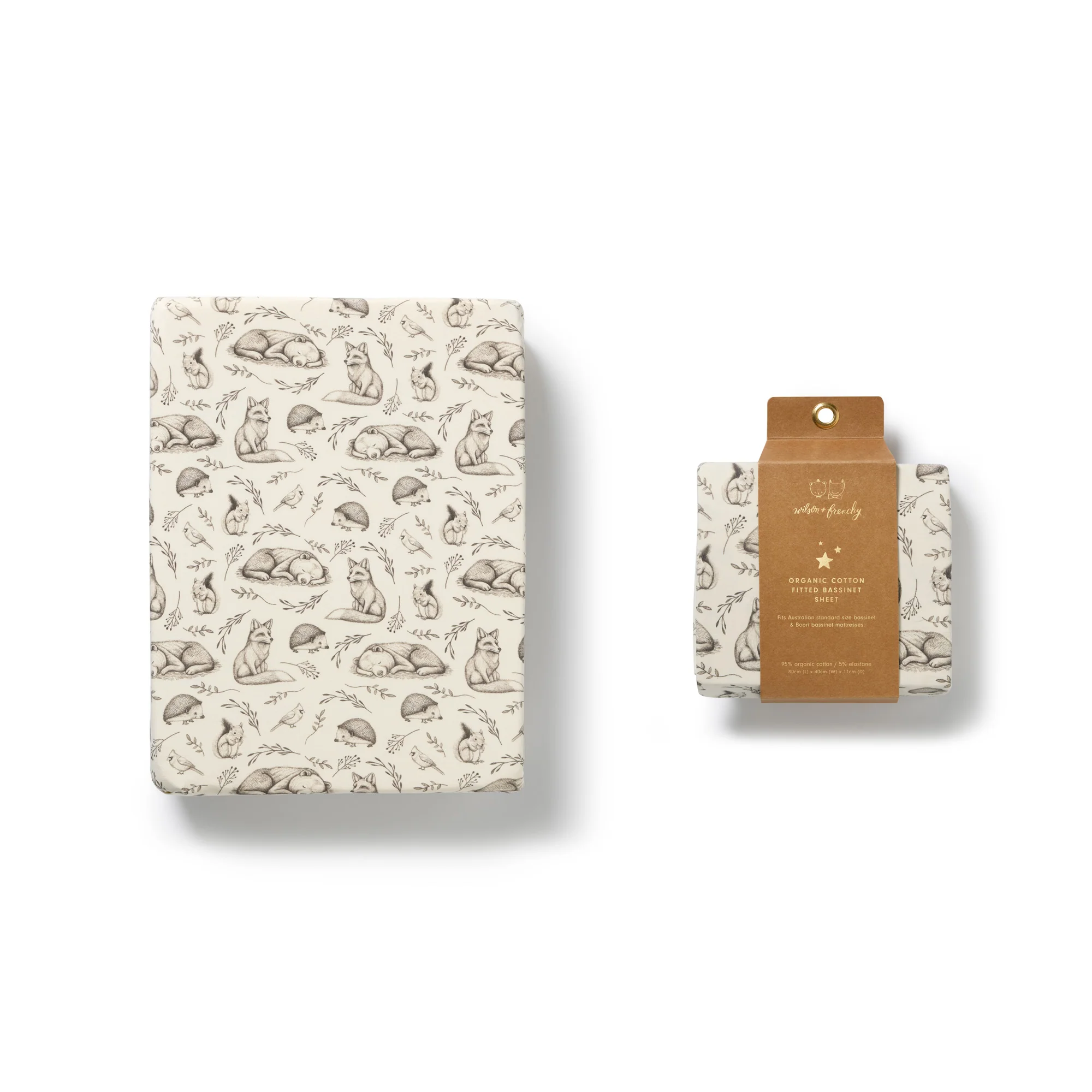 Foxglove Forest Organic Bassinet Sheet - Image 4