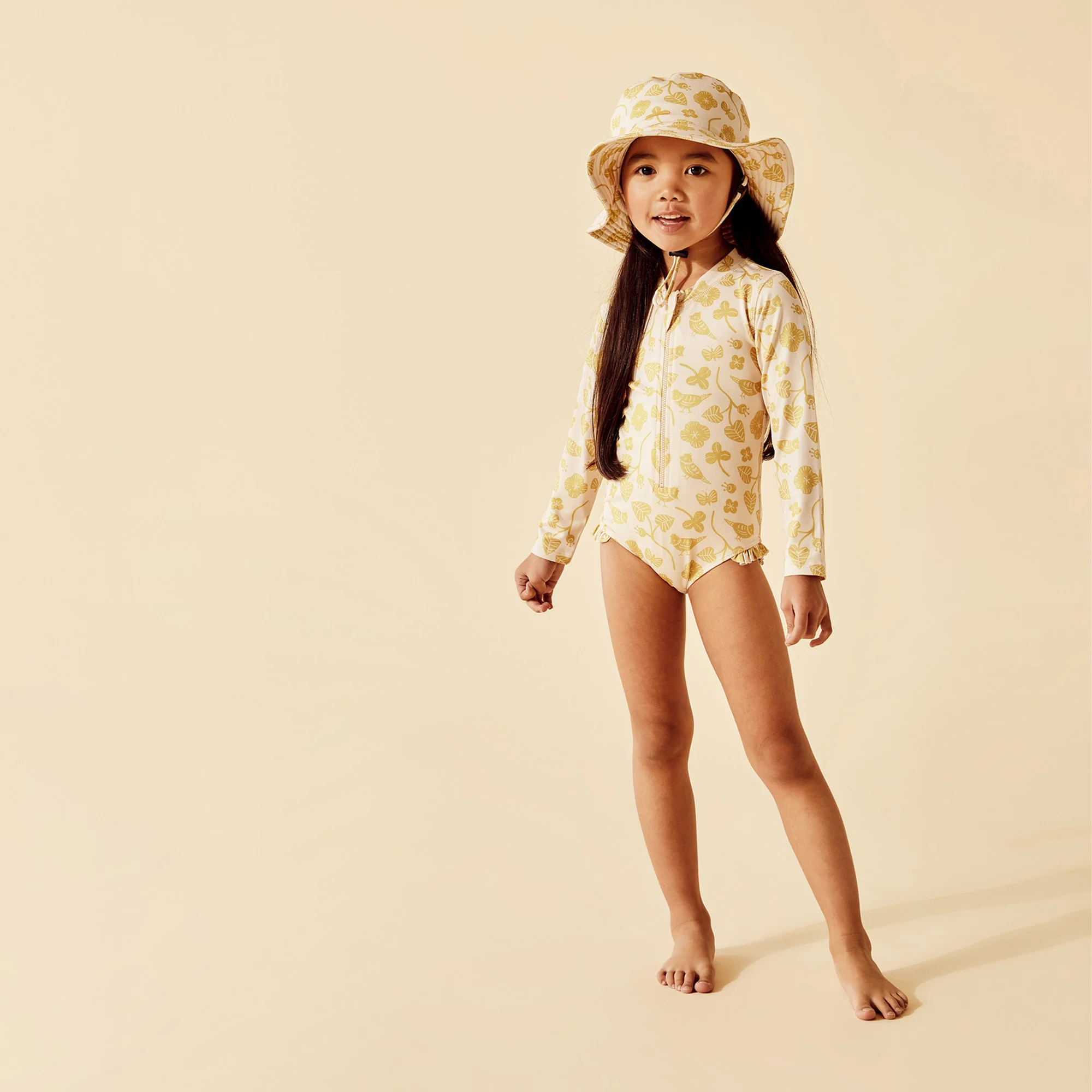 Wilson and Frenchy Goldie Floral Swim Sun Hat - Image 8