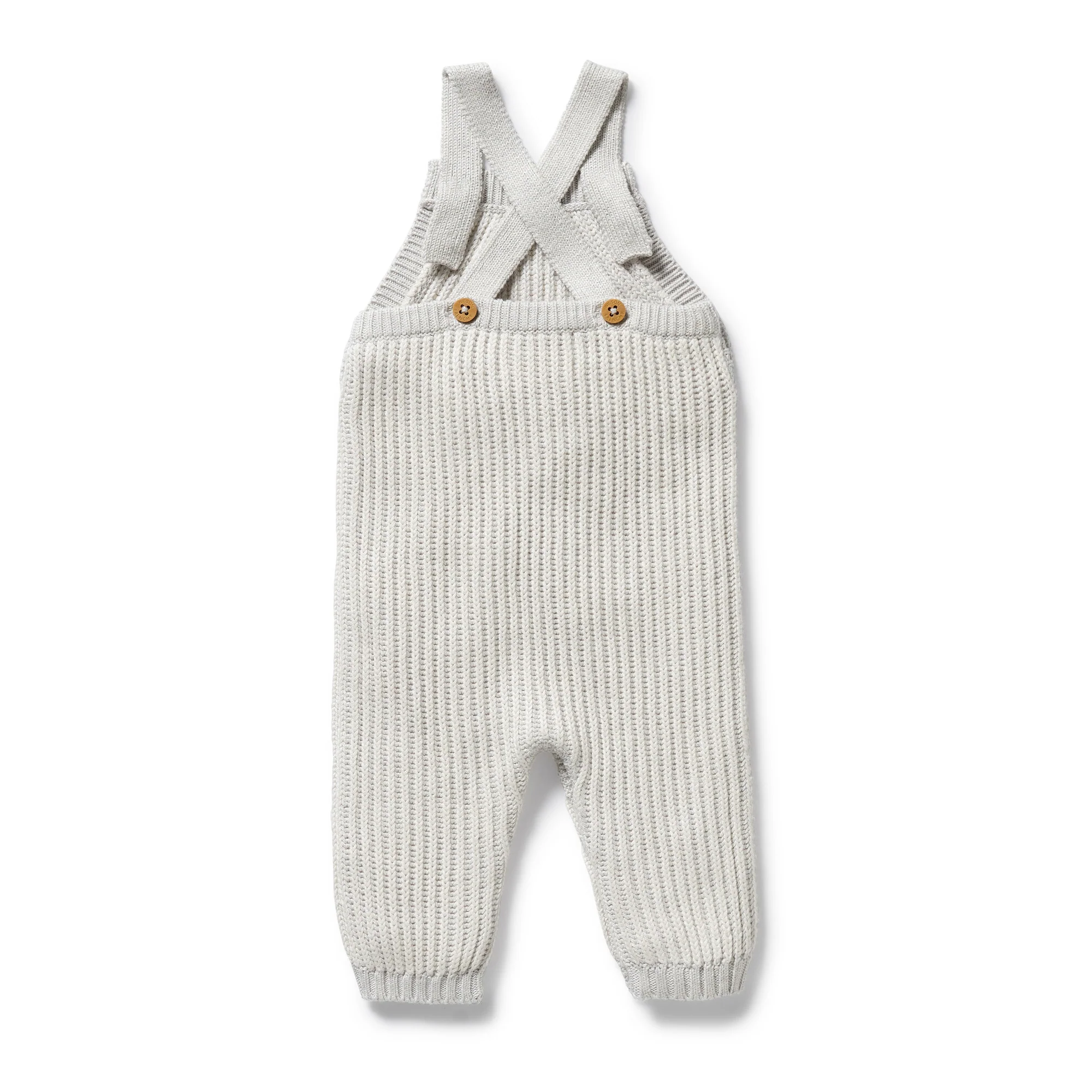 Wilson & Frenchy - Grey Melange and Oatmeal Organic Knitted Overall - Image 5