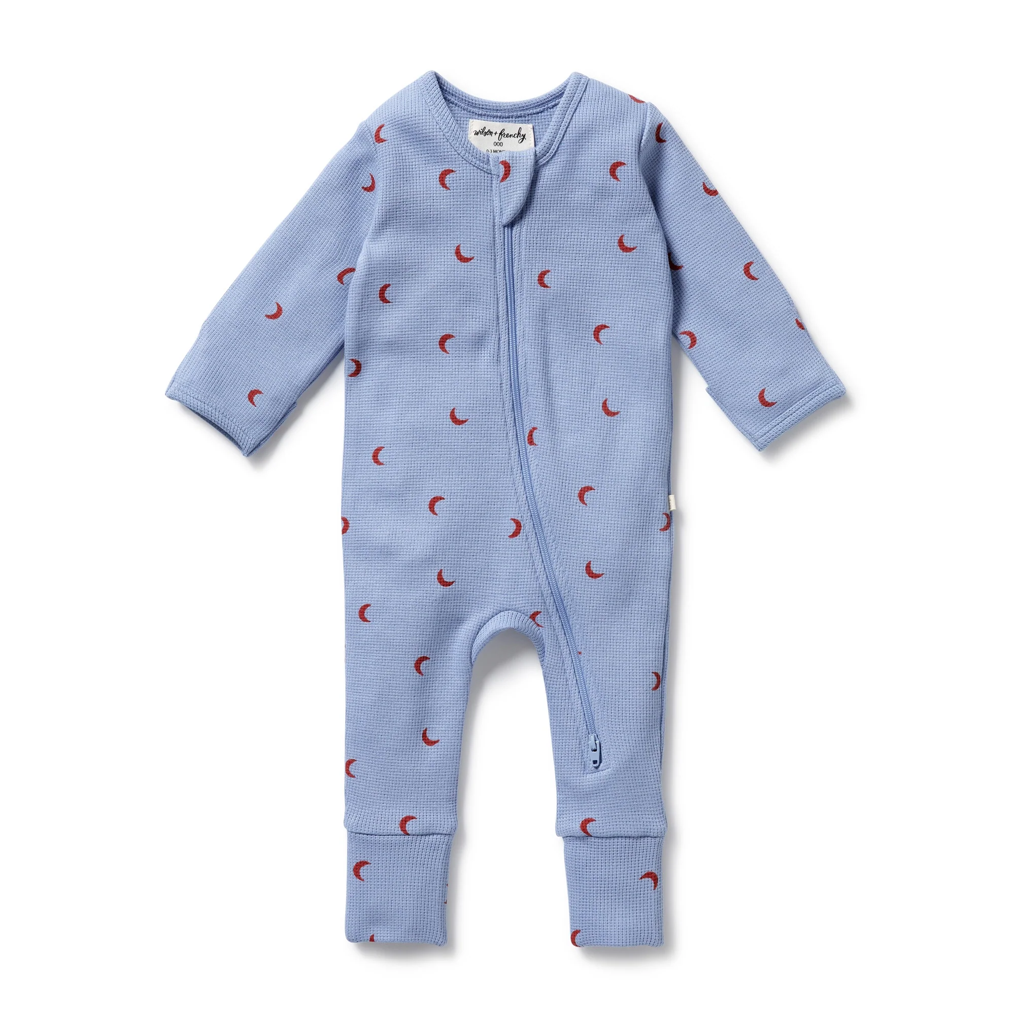 Wilson & Frenchy - Hey Moon Organic Waffle Zipsuit