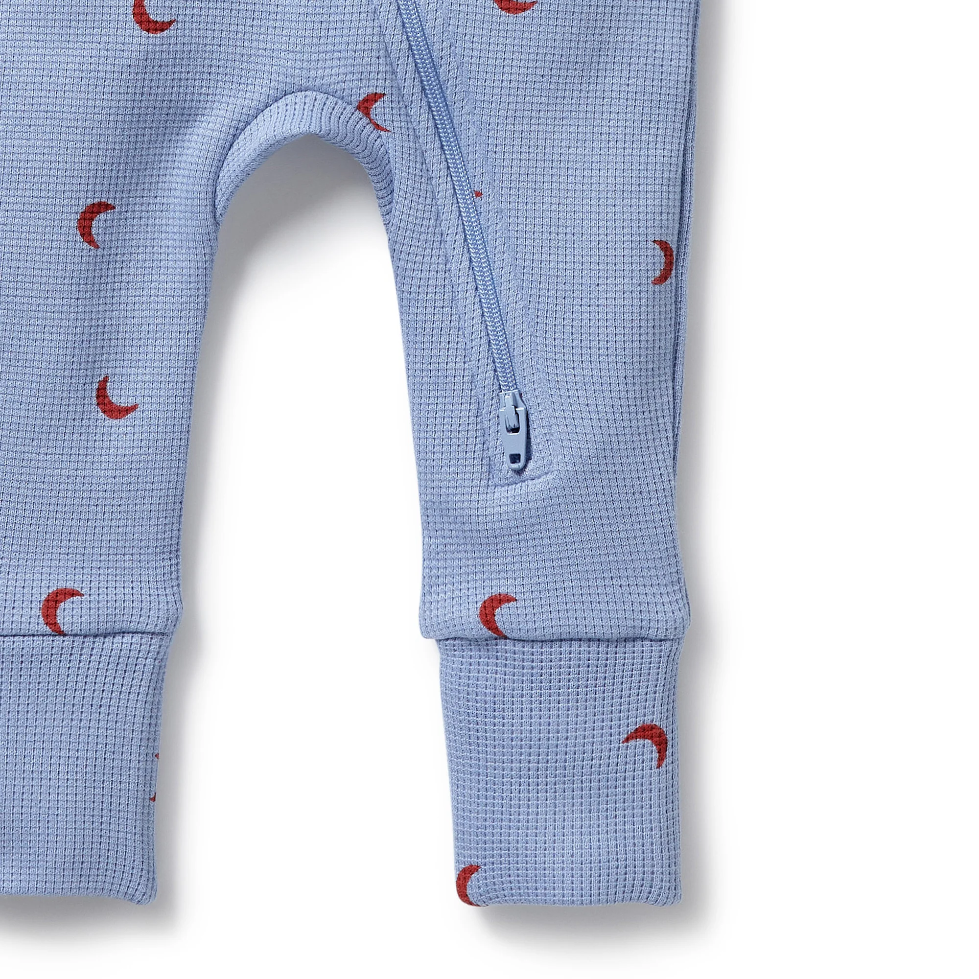 Wilson & Frenchy - Hey Moon Organic Waffle Zipsuit - Image 3