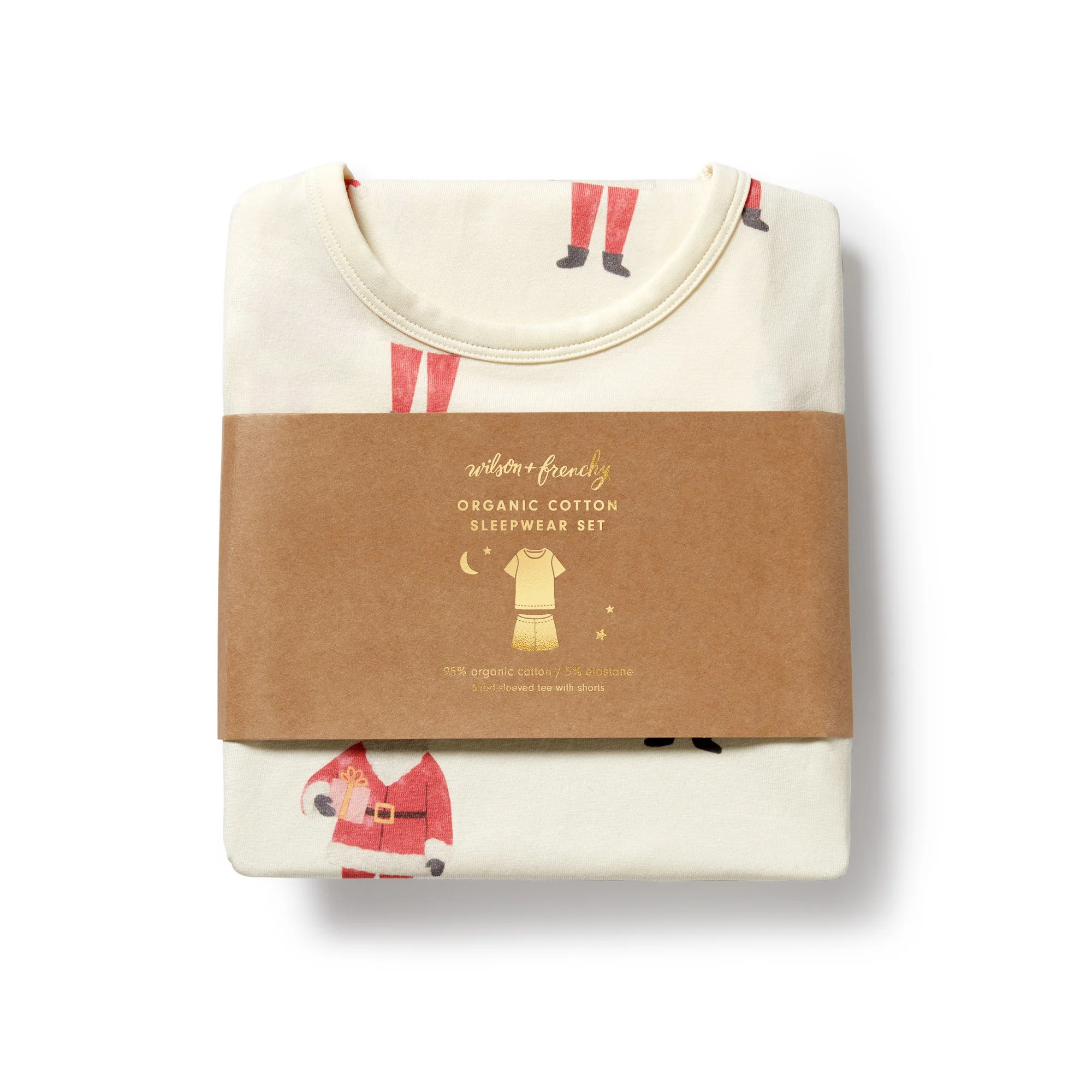 Organic Short Sleeved Pyjamas - Ho Ho Ho - Image 5