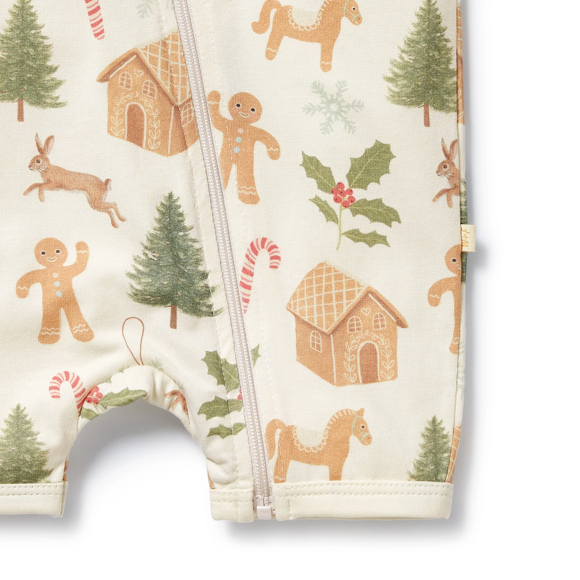 Organic Boyleg Zipsuit - Holly Jolly Magic - Image 3