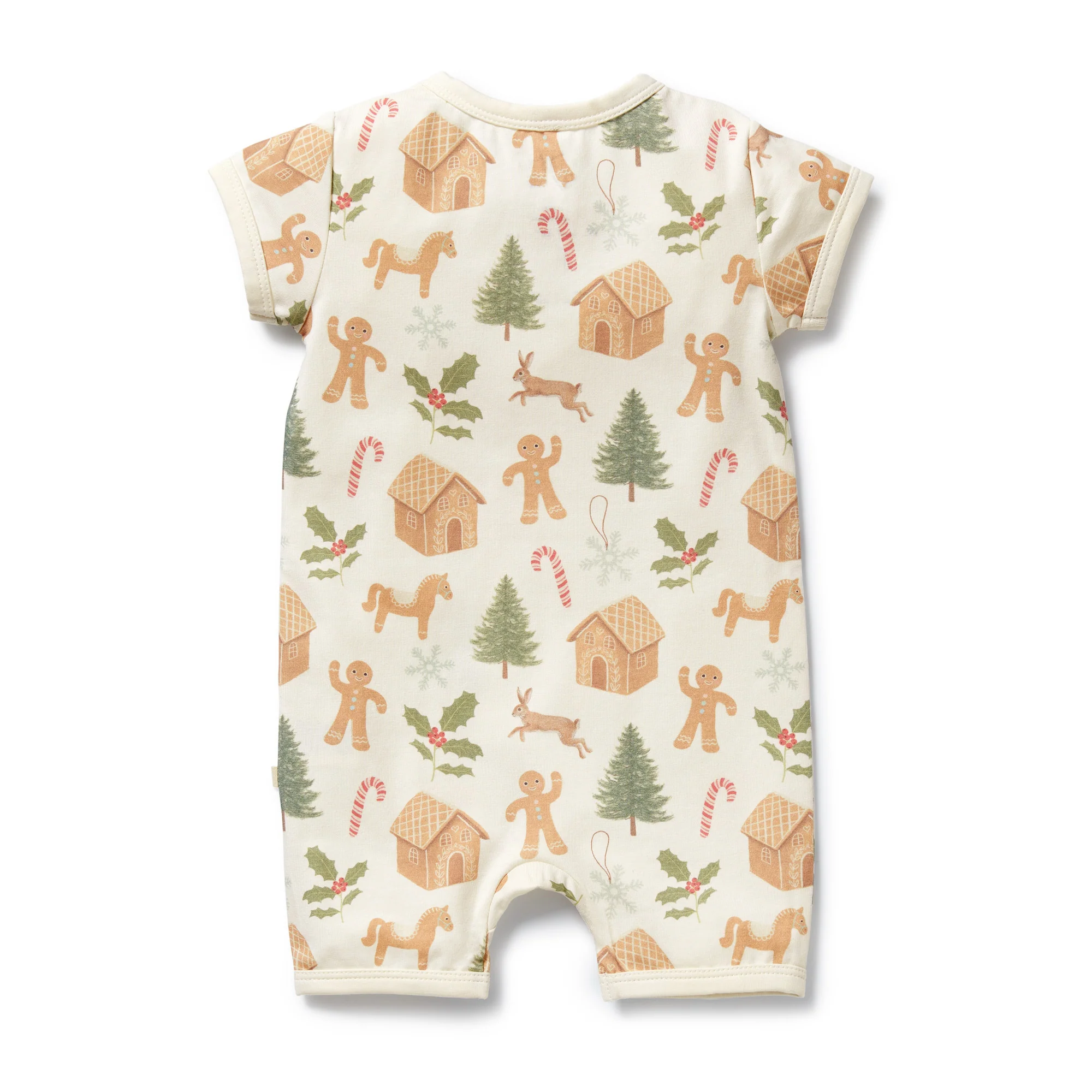 Organic Boyleg Zipsuit - Holly Jolly Magic - Image 4