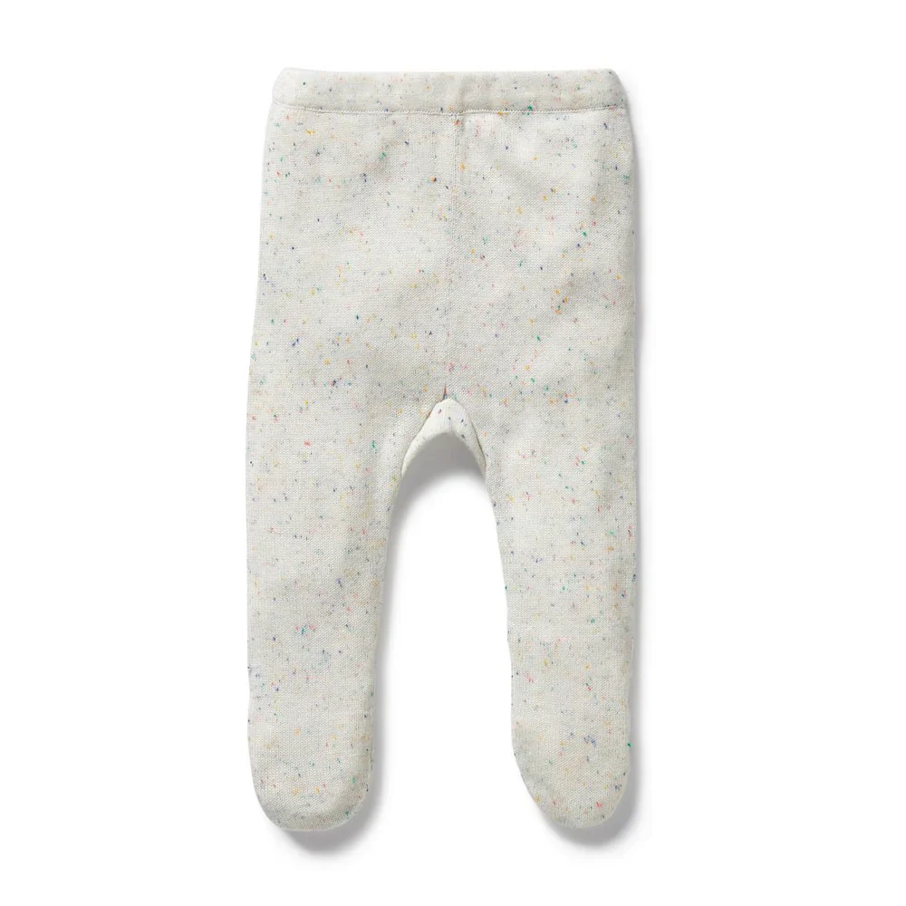 Wilson & Frenchy - Hundreds and Thousands Organic Knitted Legging with Feet