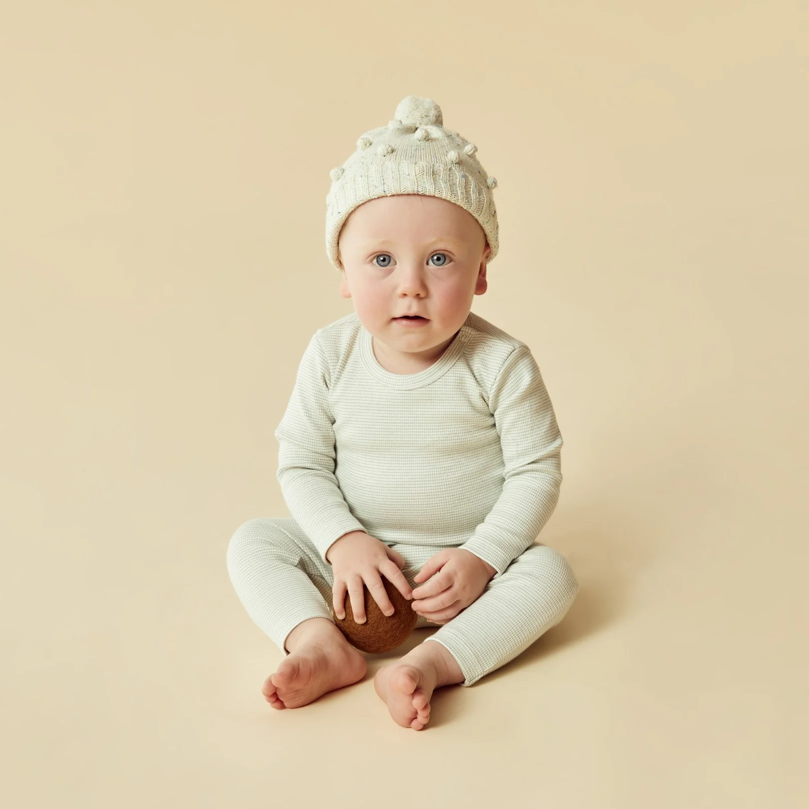 Wilson and Frenchy Knitted Bauble Hat - Dew Fleck - Image 2