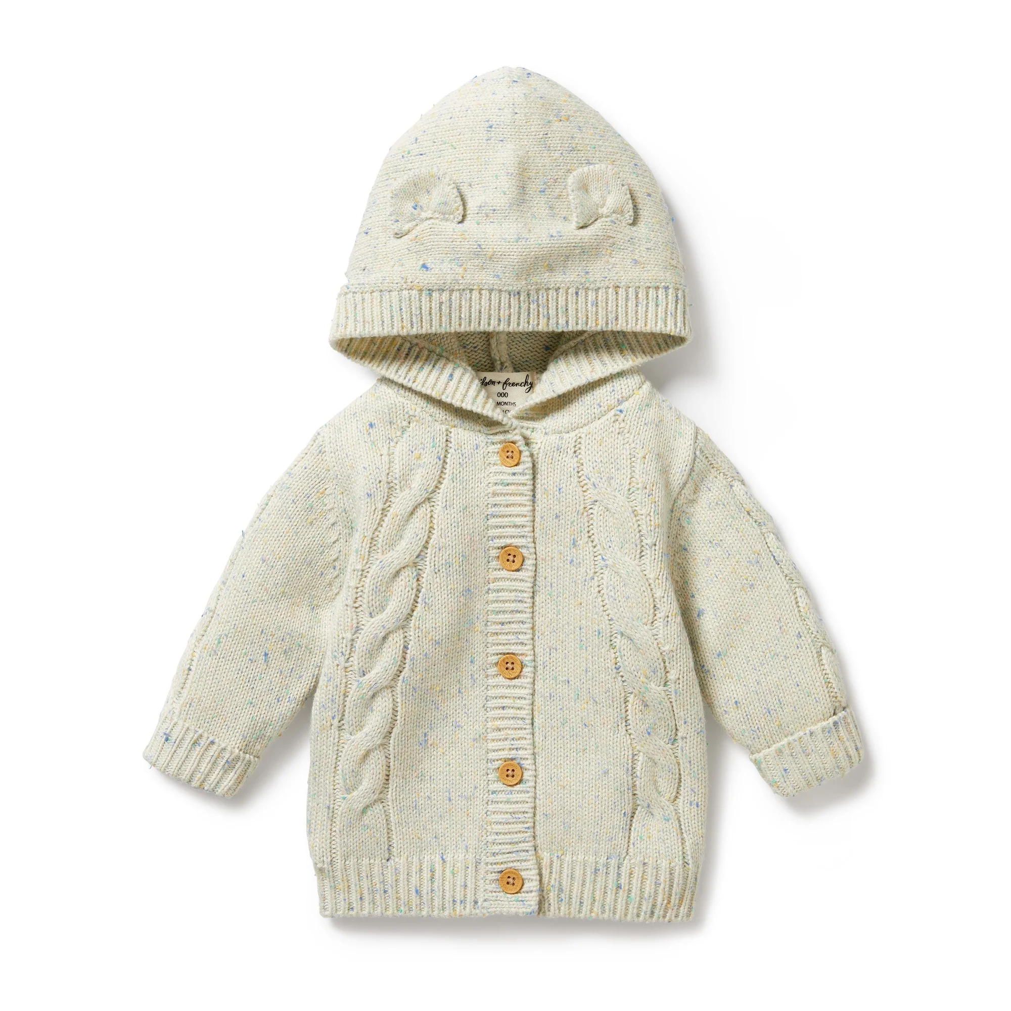 Knitted Cable Jacket - Dew Fleck