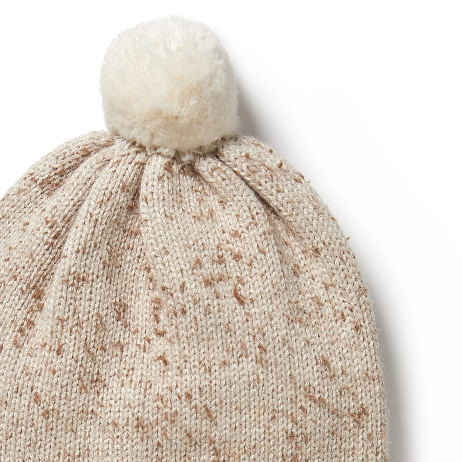 Knitted Hat - Almond Fleck - Image 6