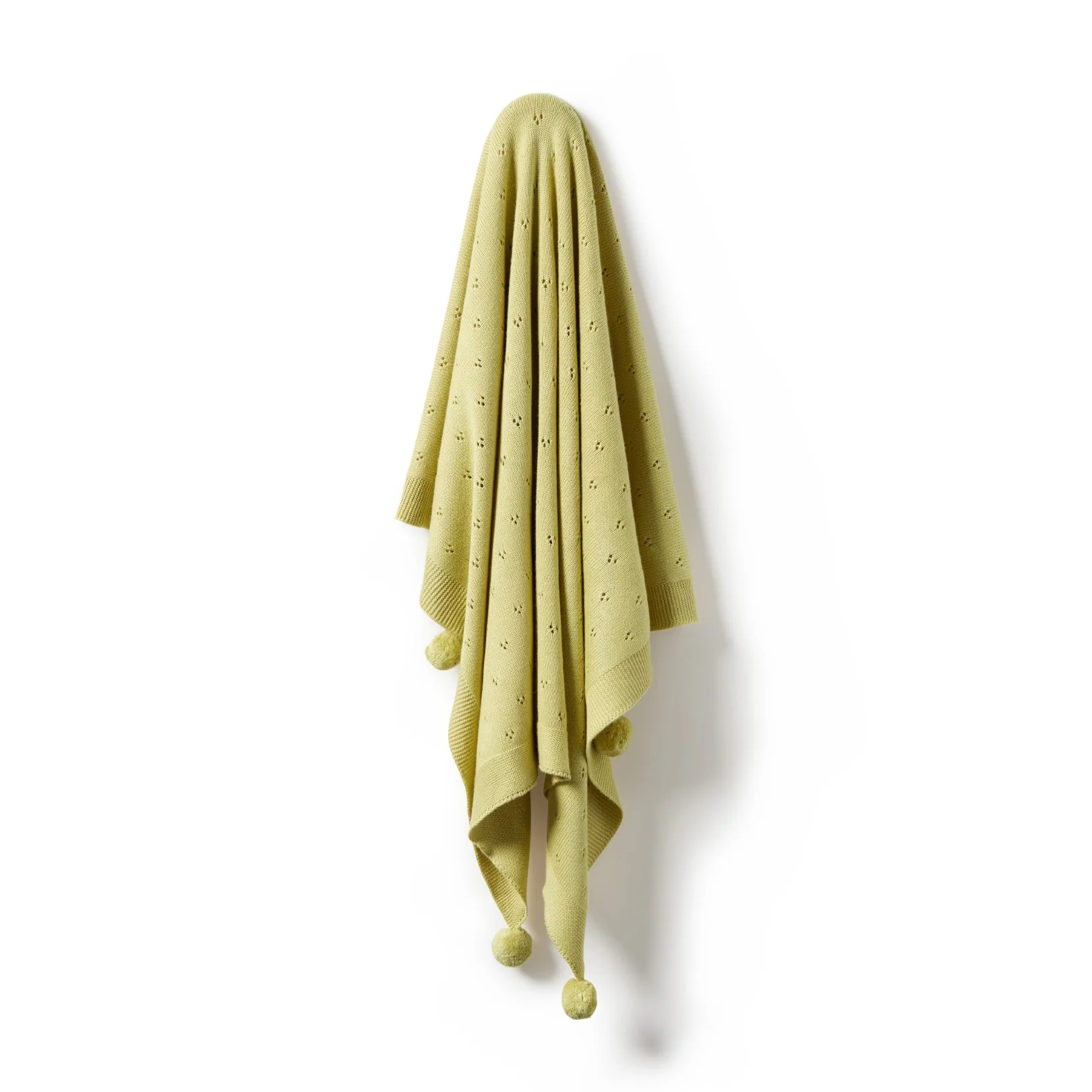Wilson and Frenchy Knitted Pointelle Blanket - Endive - Image 2