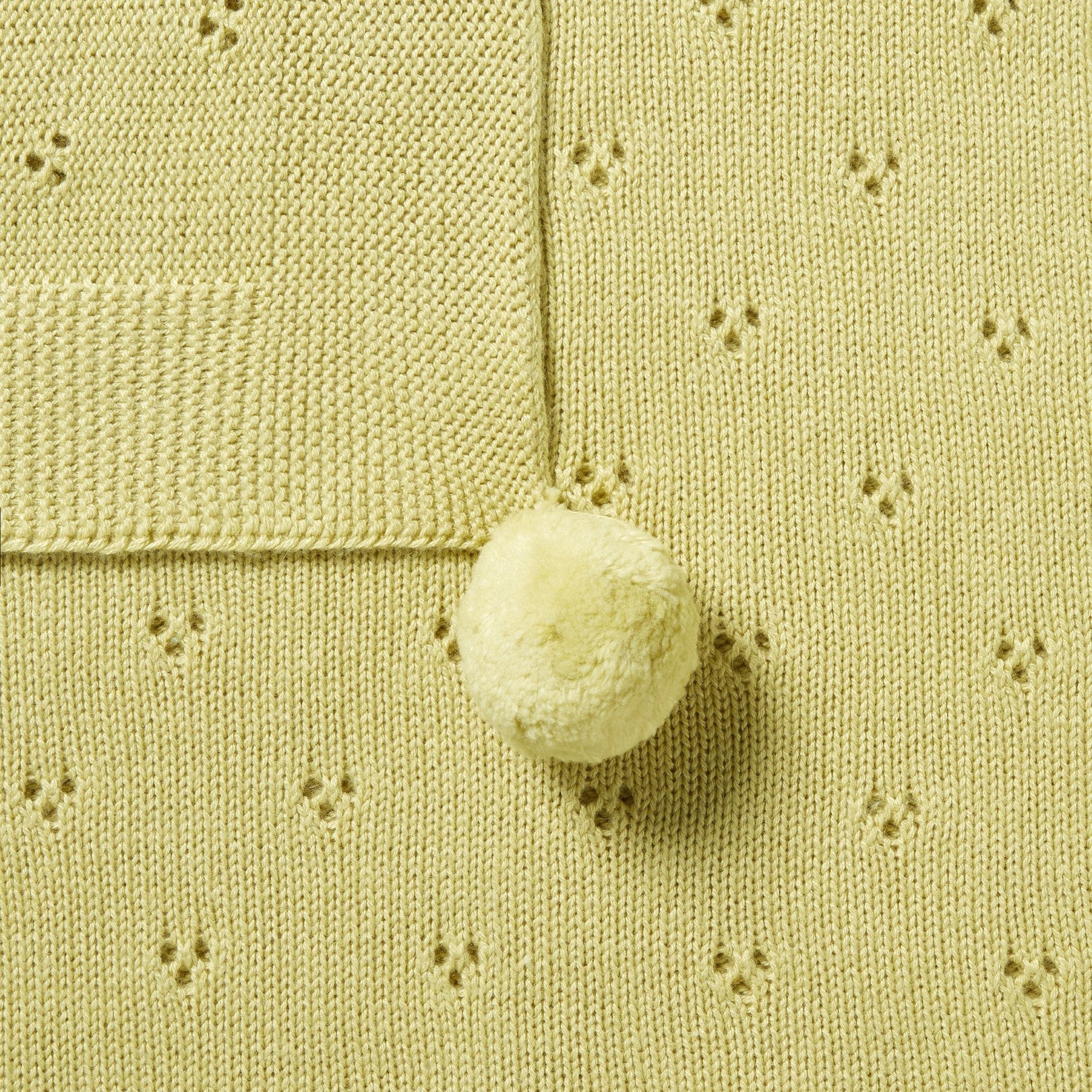 Wilson and Frenchy Knitted Pointelle Blanket - Endive - Image 3