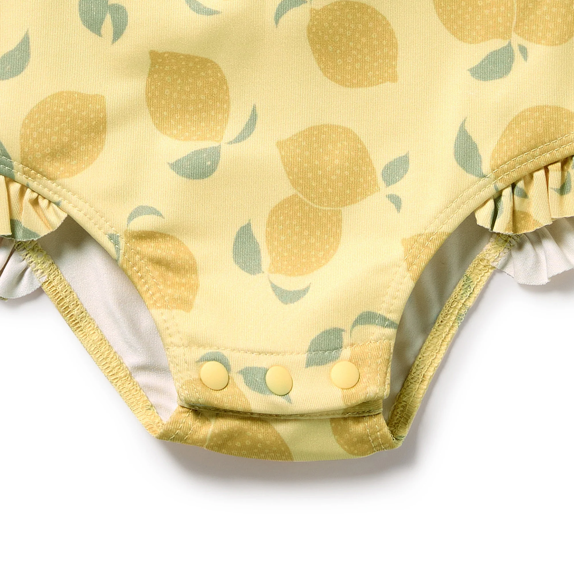 Long Sleeved Swimsuit - Lemon Drop - Image 3