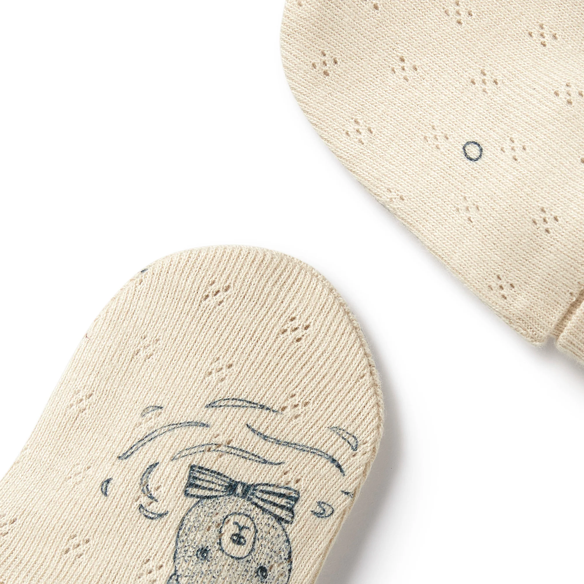 Little Bear Organic Pointelle Mittens - Image 3
