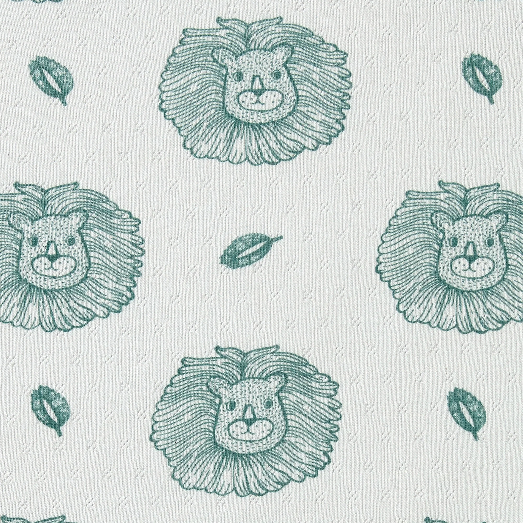Wilson and Frenchy Little Lion Organic Pointelle Bassinet Sheet - Image 4