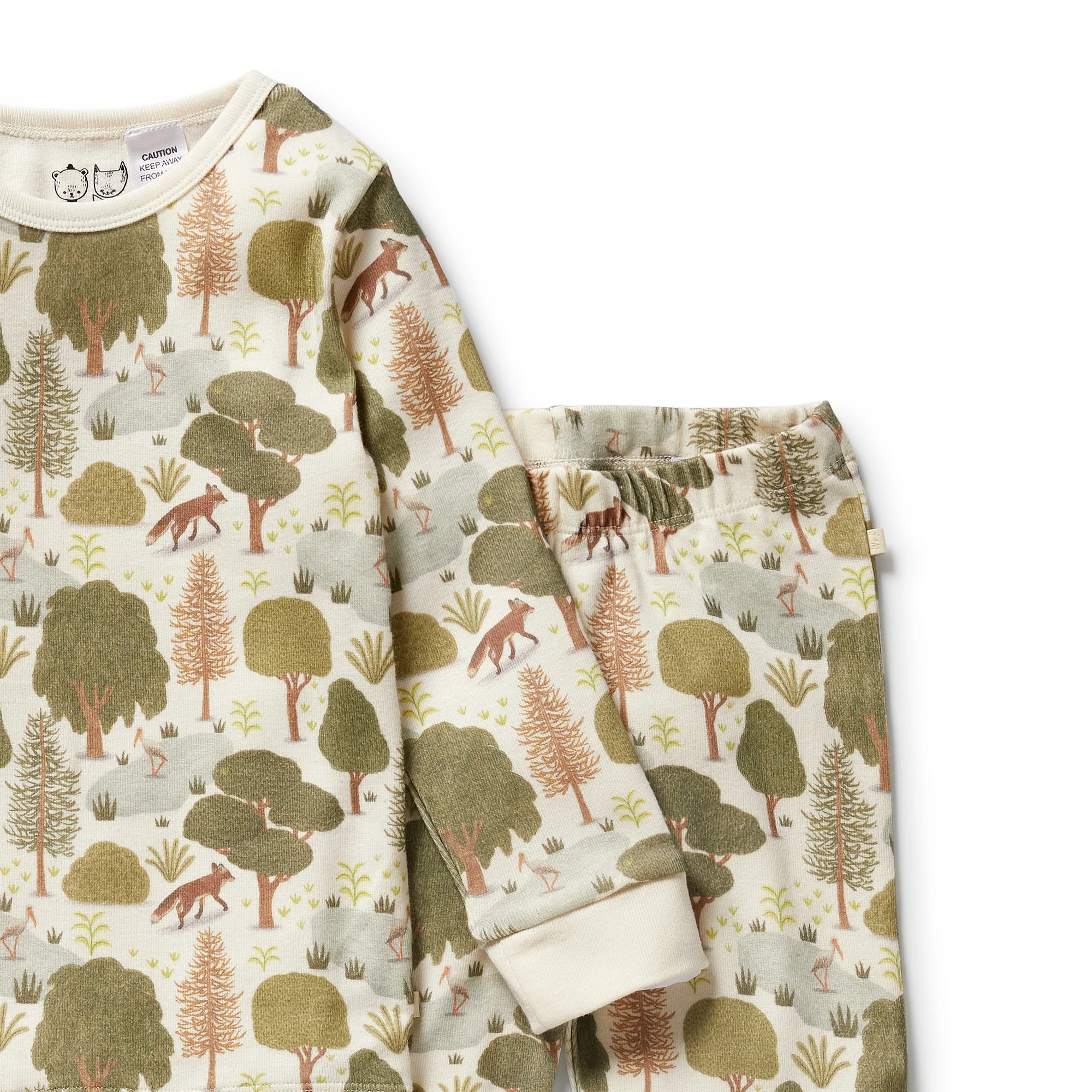 Wilson & Frenchy - Little Trees Organic Long Sleeved Pyjamas - Image 4