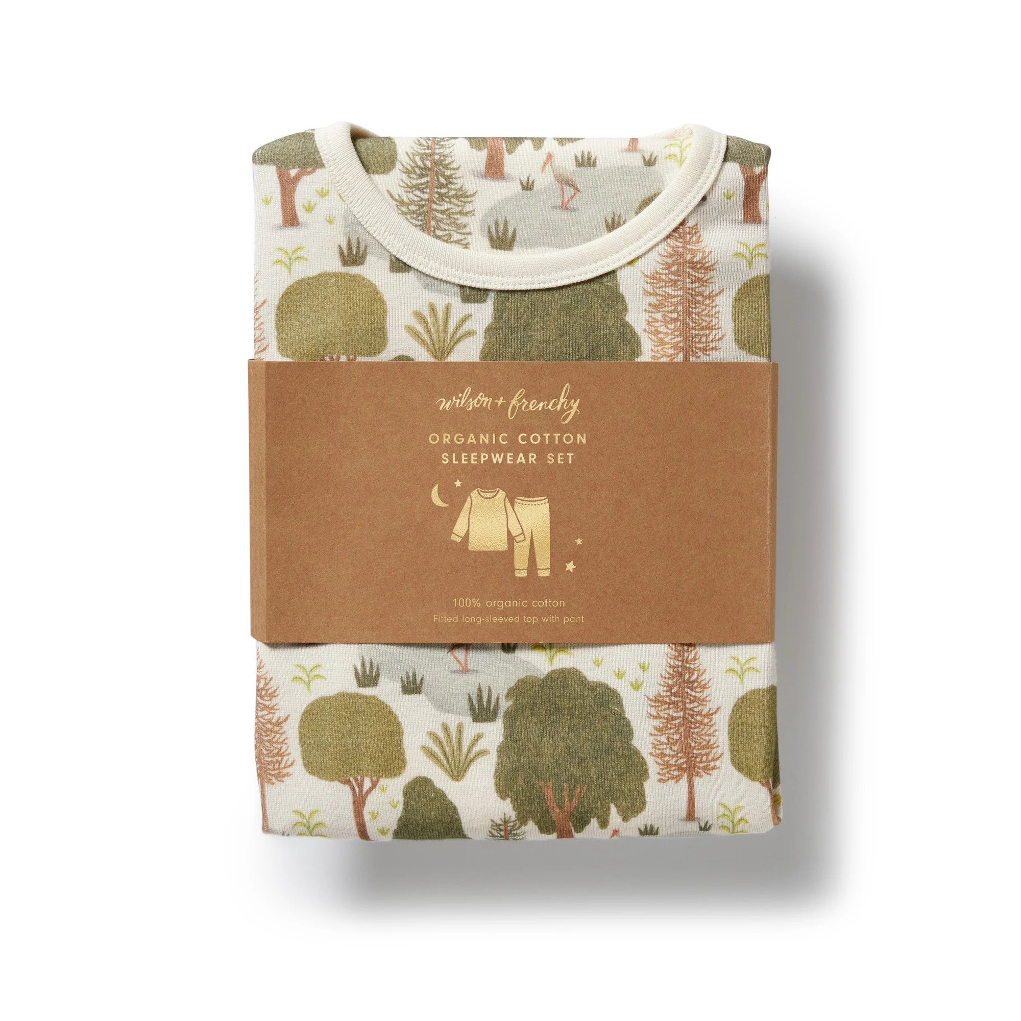 Wilson & Frenchy - Little Trees Organic Long Sleeved Pyjamas - Image 5