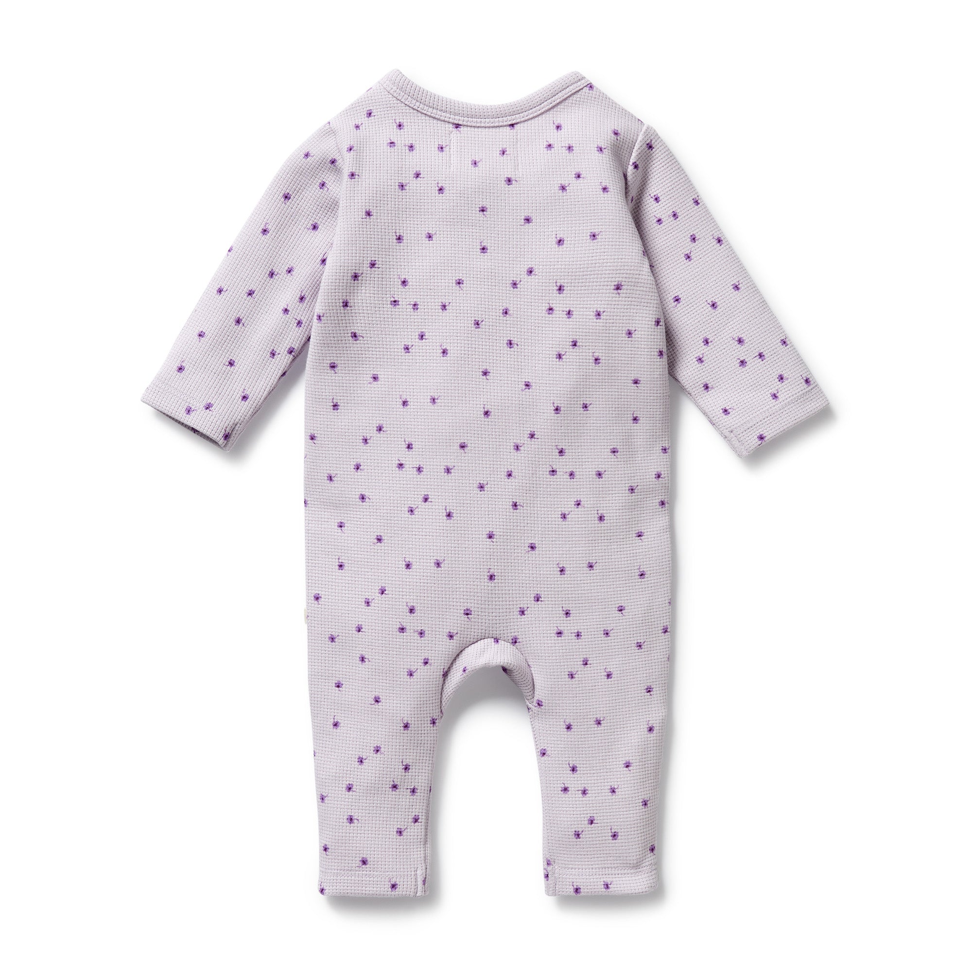 Wilson & Frenchy - Lulu Daisy Organic Waffle Ruffle Zipsuit - Image 5