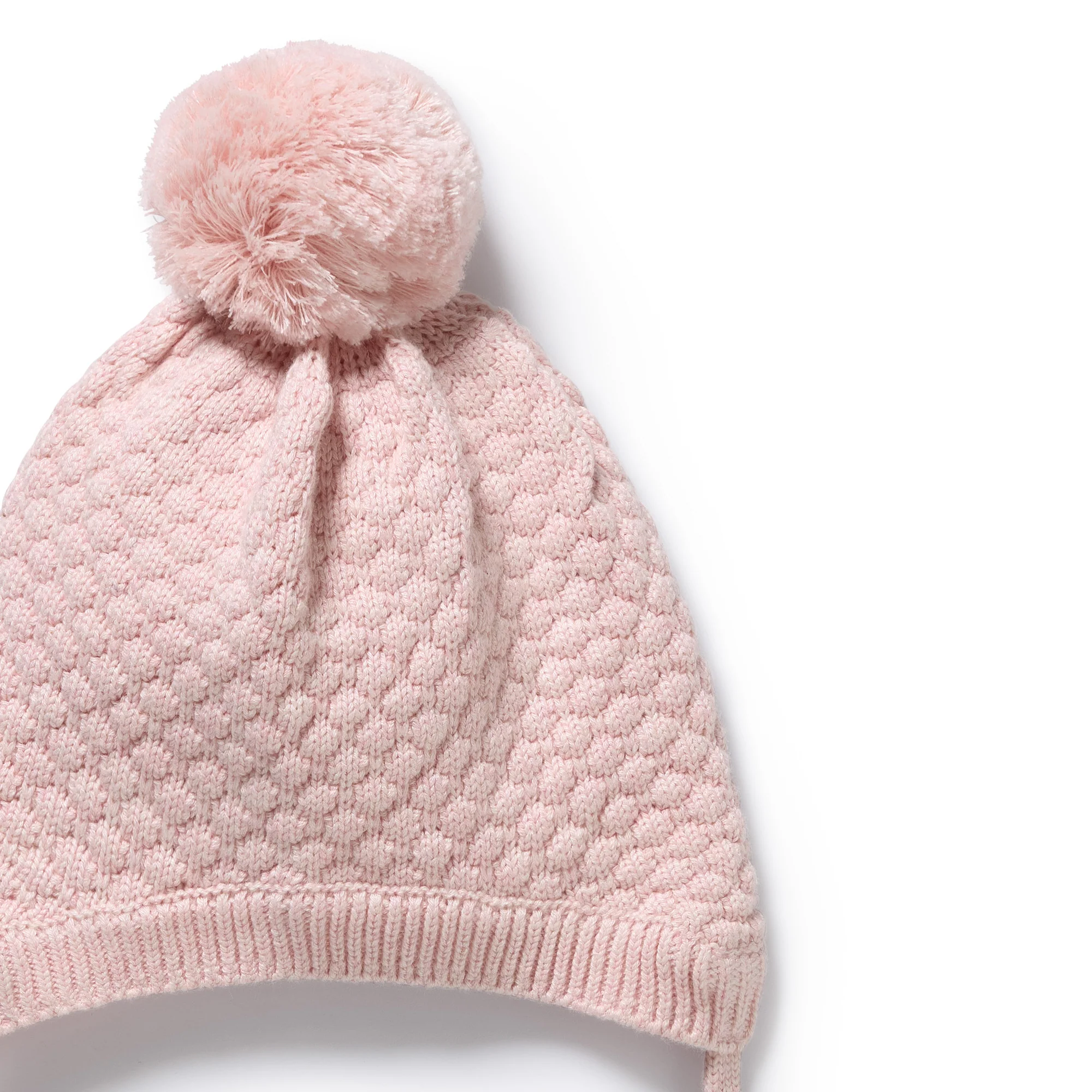 Marshmallow Organic Knitted Bubble Bonnet - Image 2