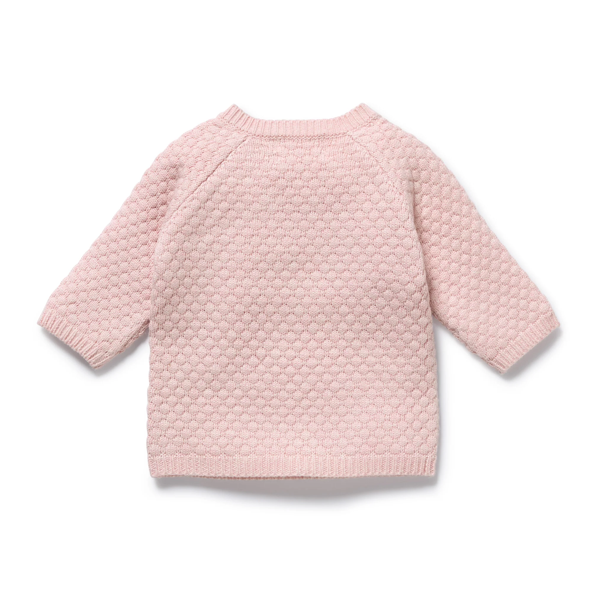 Marshmallow Organic Knitted Bubble Kimono Cardigan - Image 5