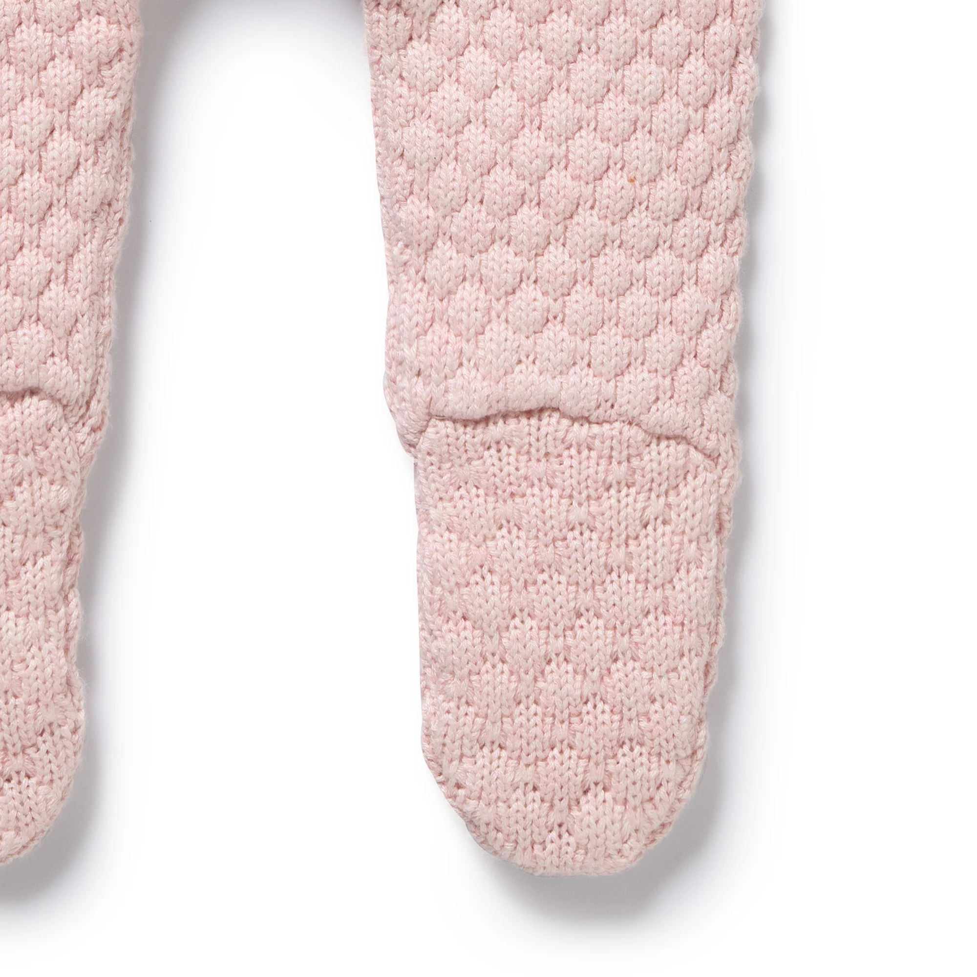 Marshmallow Organic Knitted Bubble Legging with Feet - Image 5