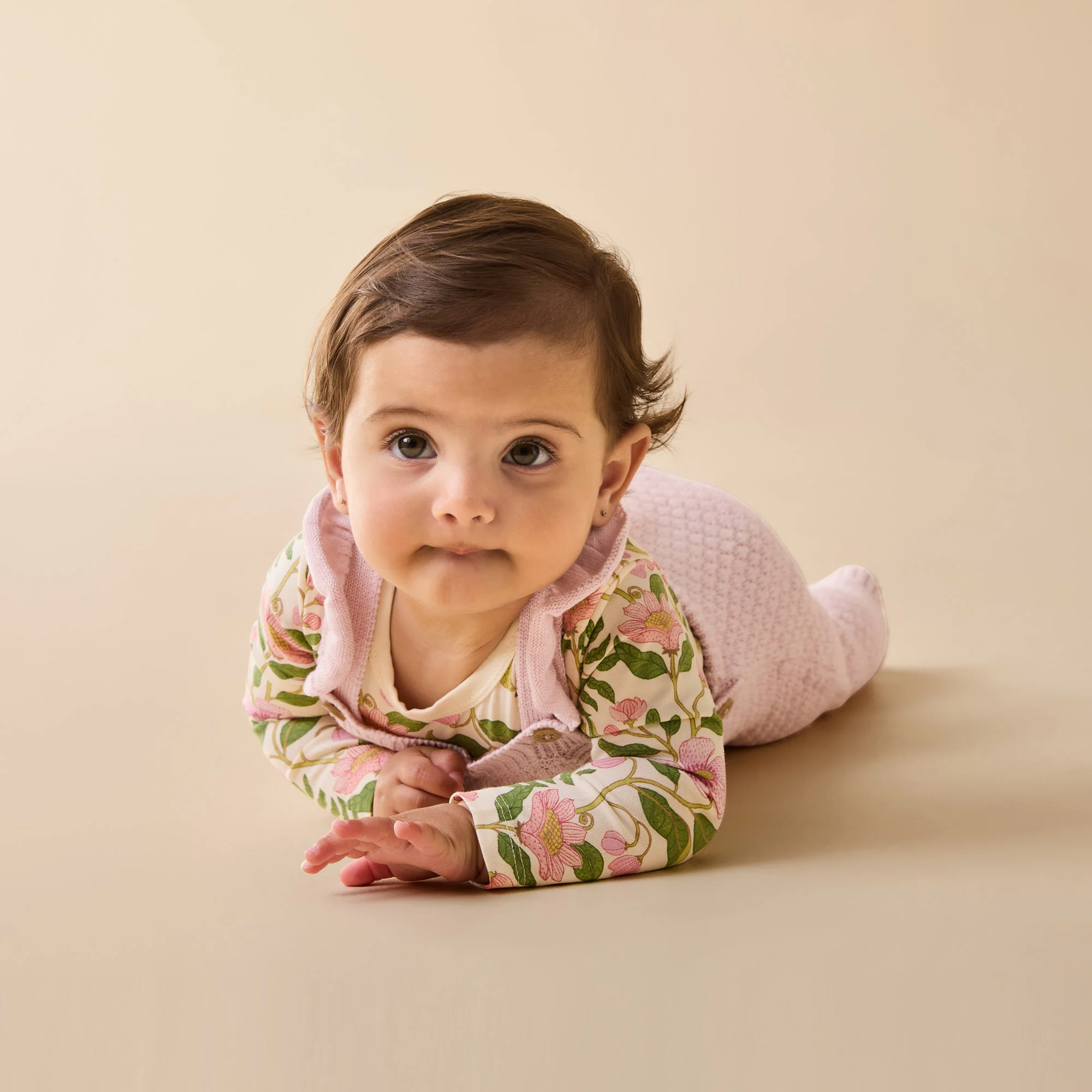 Marshmallow Organic Knitted Bubble Ruffle Overall - Image 3