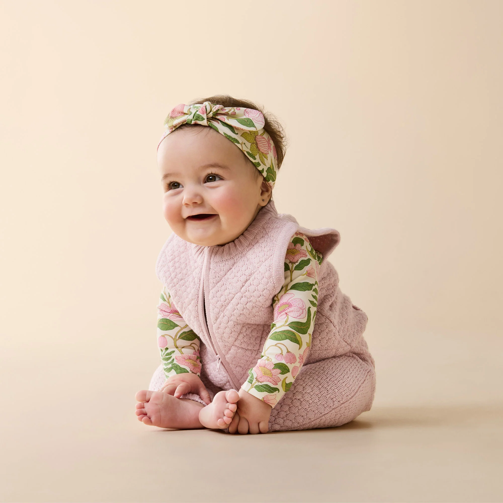 Marshmallow Organic Knitted Bubble Vest - Image 2