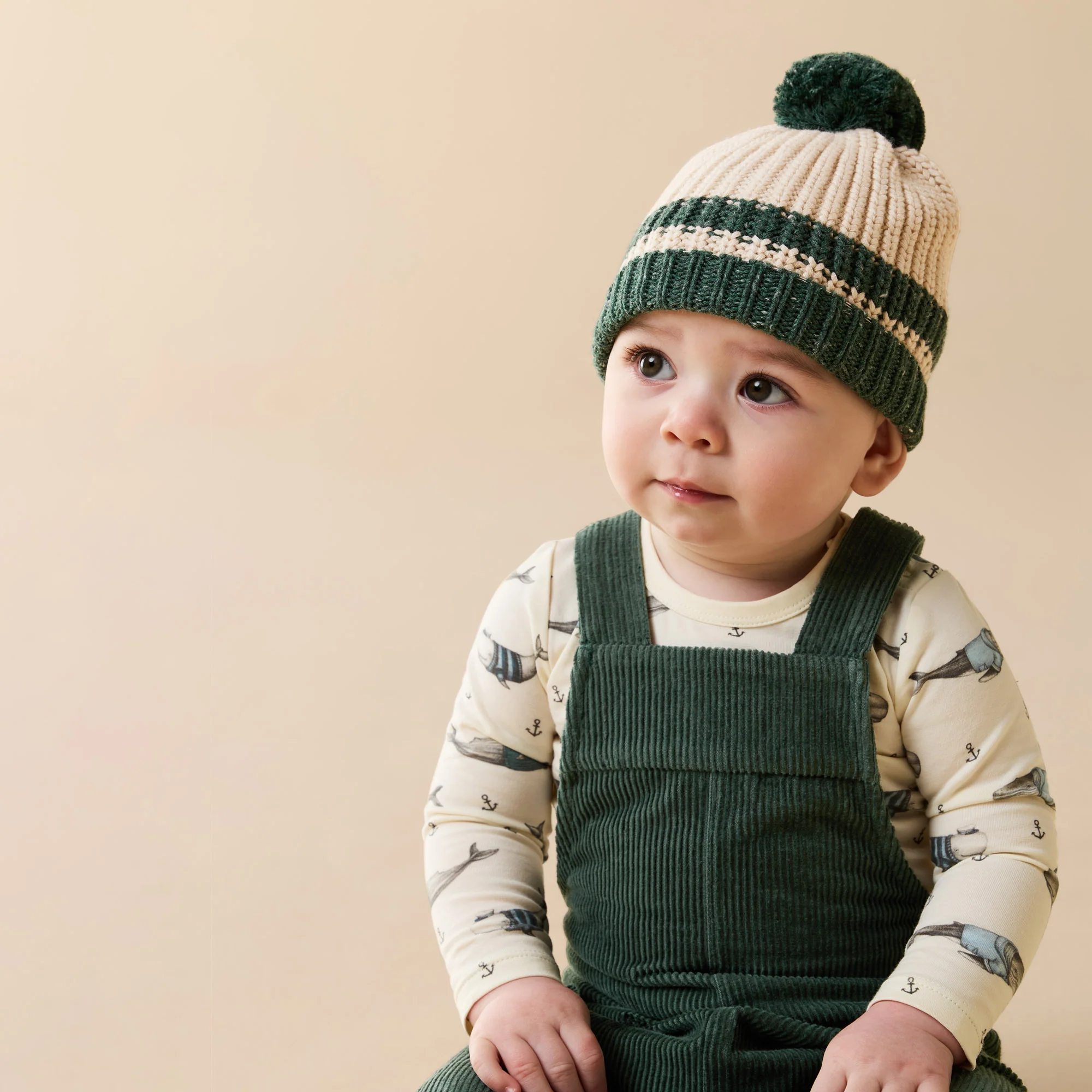 Moss Green Organic Cord Overall - Image 2